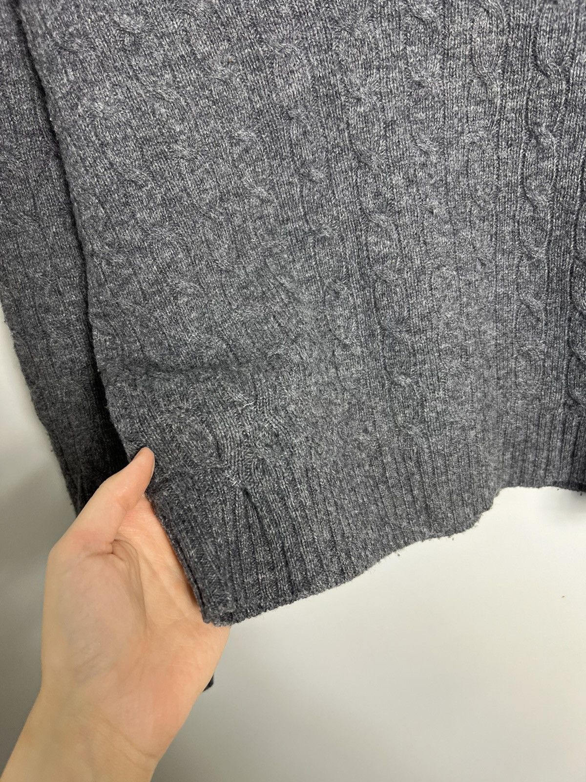 Polo Ralph Lauren × Ralph Lauren Sport Braid Sweater Ralph Lauren 100% Lambs Wool Size L / US 10 / IT 46 - 6 Thumbnail