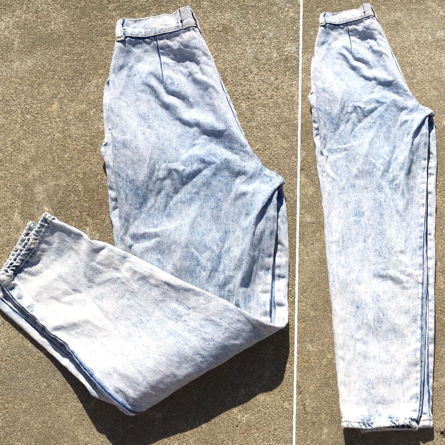 Vintage VINTAGE Mixed Blues Jeans High Waist Tapered Leg 26 in Waist 80s 90s Blue Denim New Wave Hip Hop Punk 1980s 1990s Mens Size 26" / US 2 / IT 38 - 4 Thumbnail