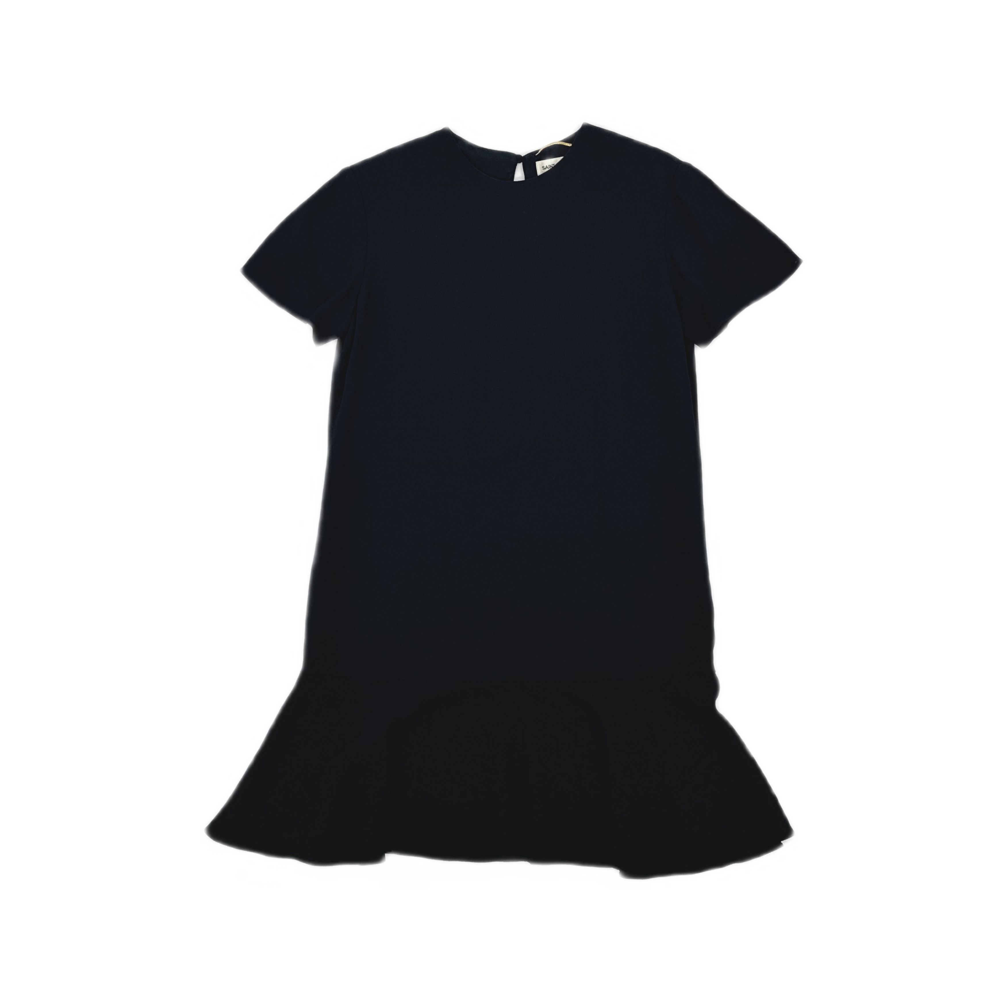 Saint Laurent Paris Saint Laurent Black Flare Mini Dress Size 34 Size XS / US 0-2 / IT 36-38 - 1 Thumbnail