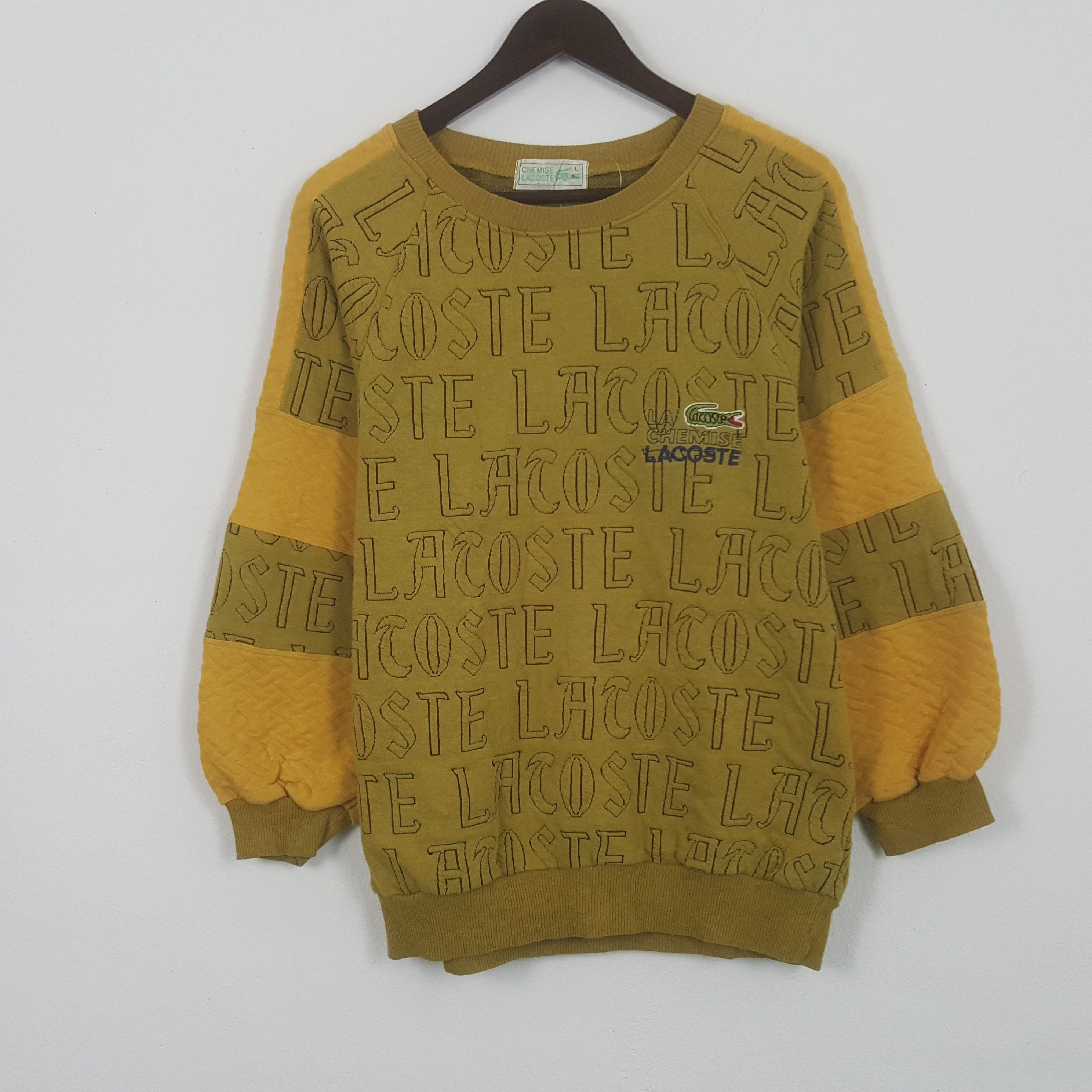 Vintage Chemise Lacoste Embroidery Monogram Sweatshirt