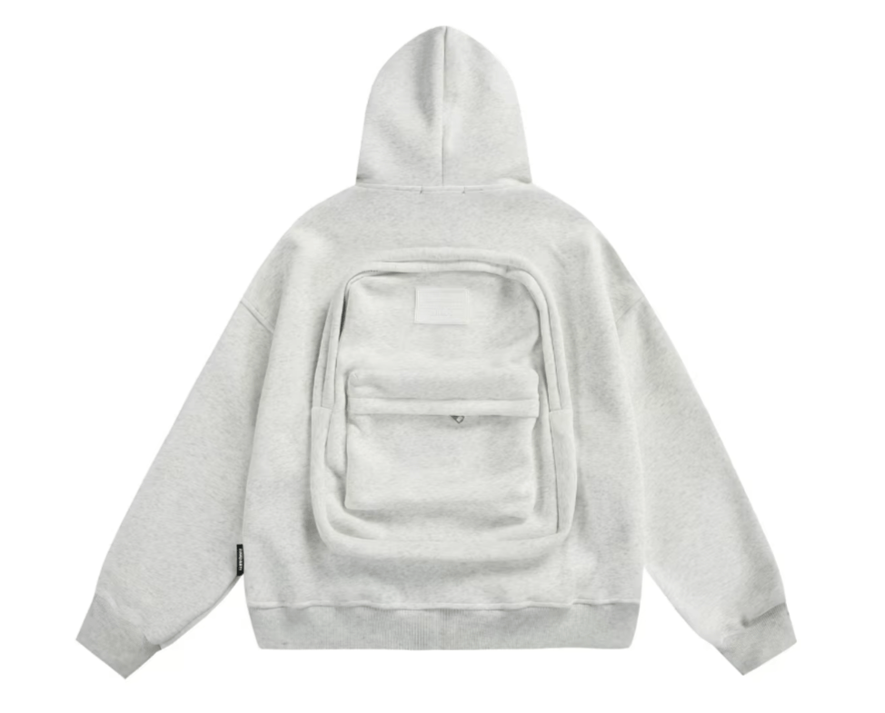 Japanese Brand 17 Korean street Schoolbag Design Oversized Zipper Hoodie Size US L / EU 52-54 / 3 - 1 Thumbnail