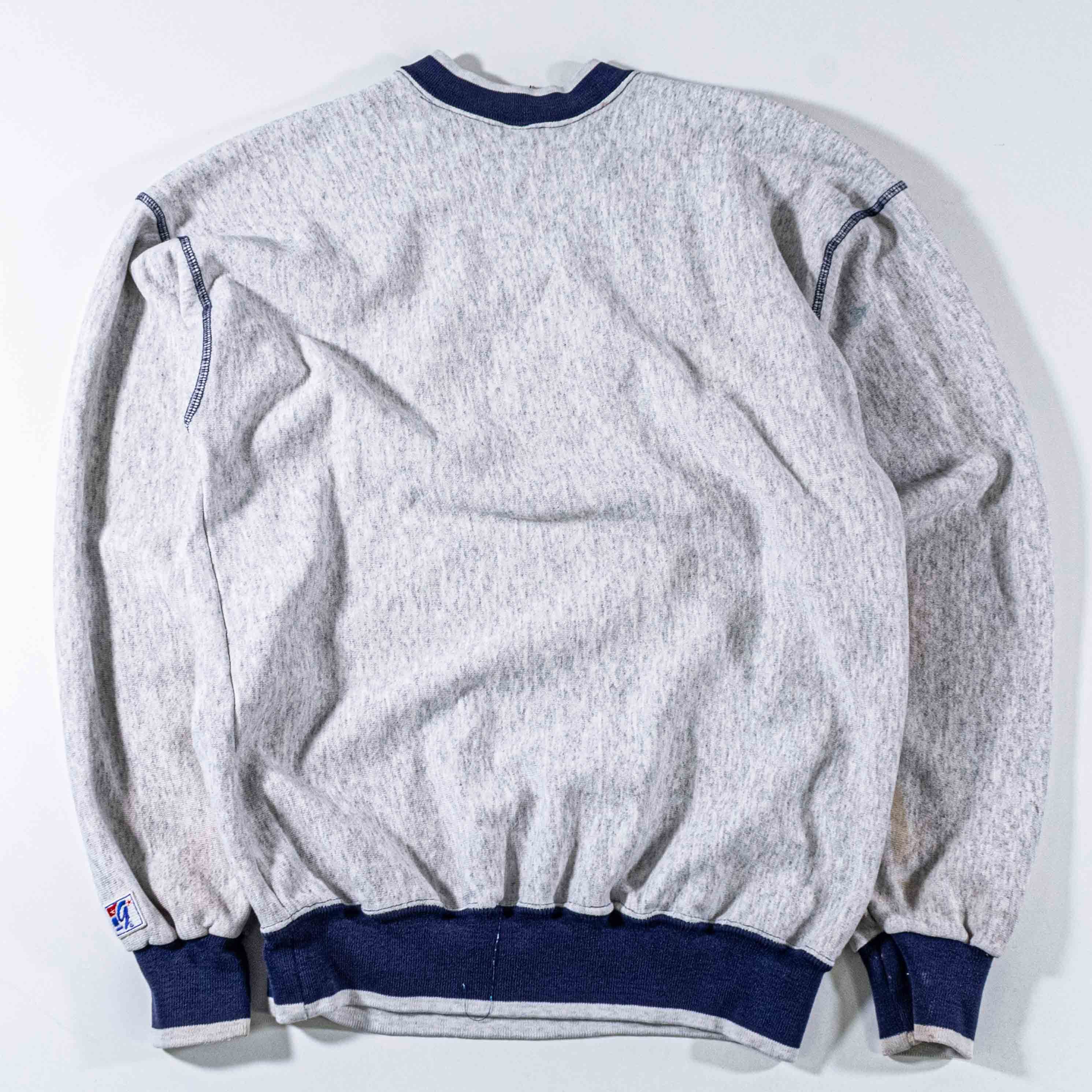 Vintage VTG 90s Notre Dame Sweatshirt The Game Ringer Distressed Size US L / EU 52-54 / 3 - 2 Thumbnail