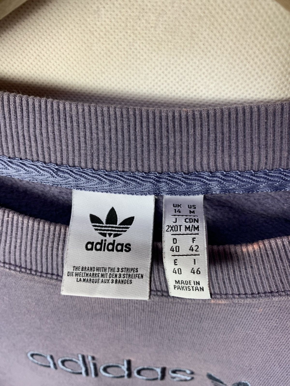 Adidas 🔥Adidas Vintage Style Cropped Sweatshirt Pullover Sweater Size M / US 6-8 / IT 42-44 - 9 Thumbnail