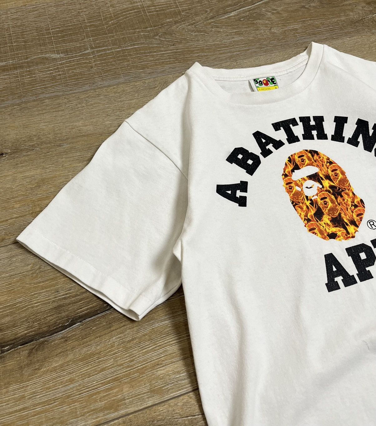 Bape Bape Flame College T-Shirt Size US S / EU 44-46 / 1 - 3 Thumbnail