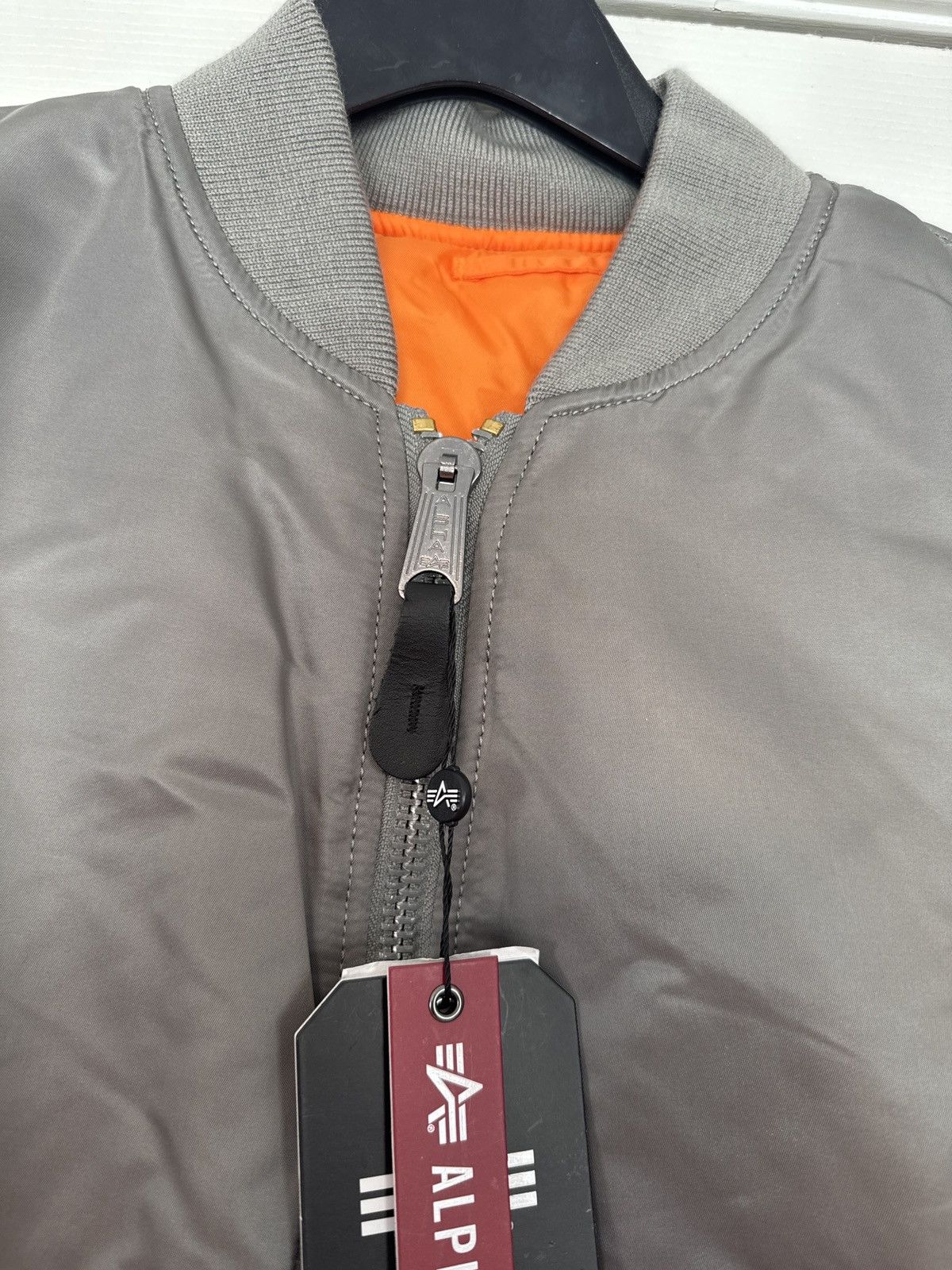 Alpha Industries MA-1 W Vintage Gray Reversible Small NWT Size S / US 4 / IT 40 - 3 Thumbnail