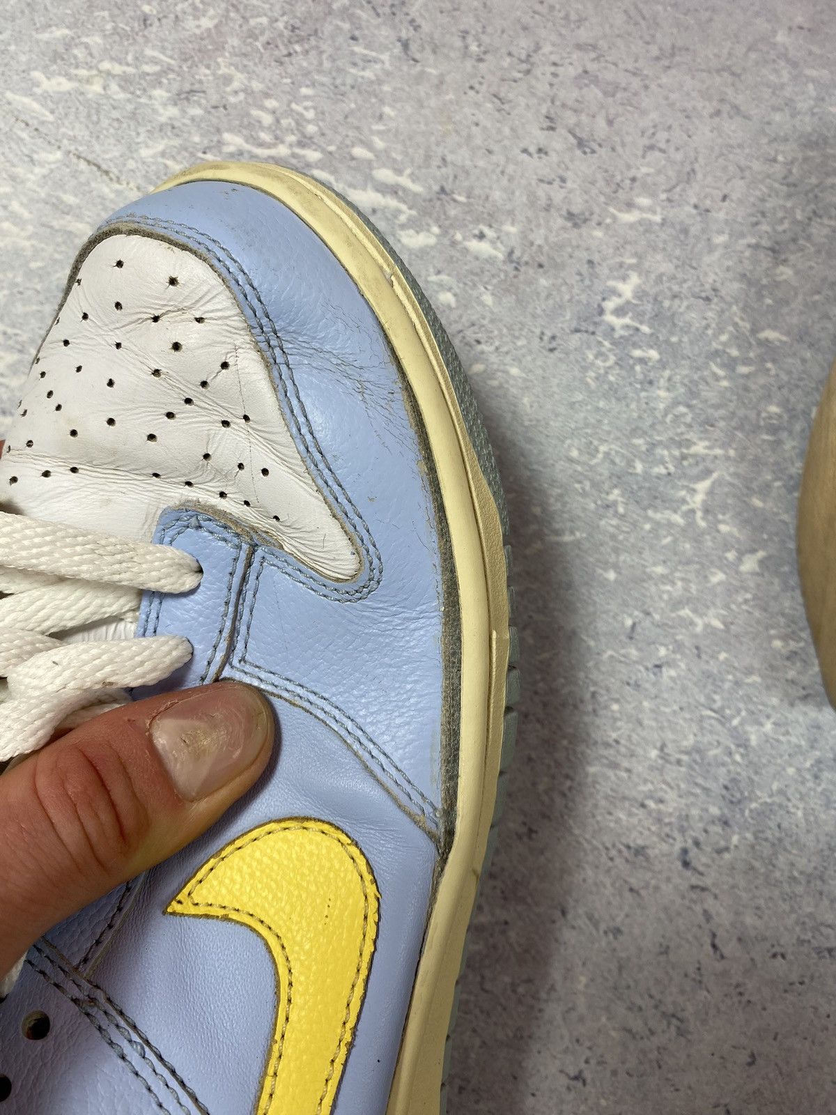 Vintage Vintage Nike Dunk Low Ice Blue Maize White 2000 Size US 5 / EU 37 - 10 Thumbnail