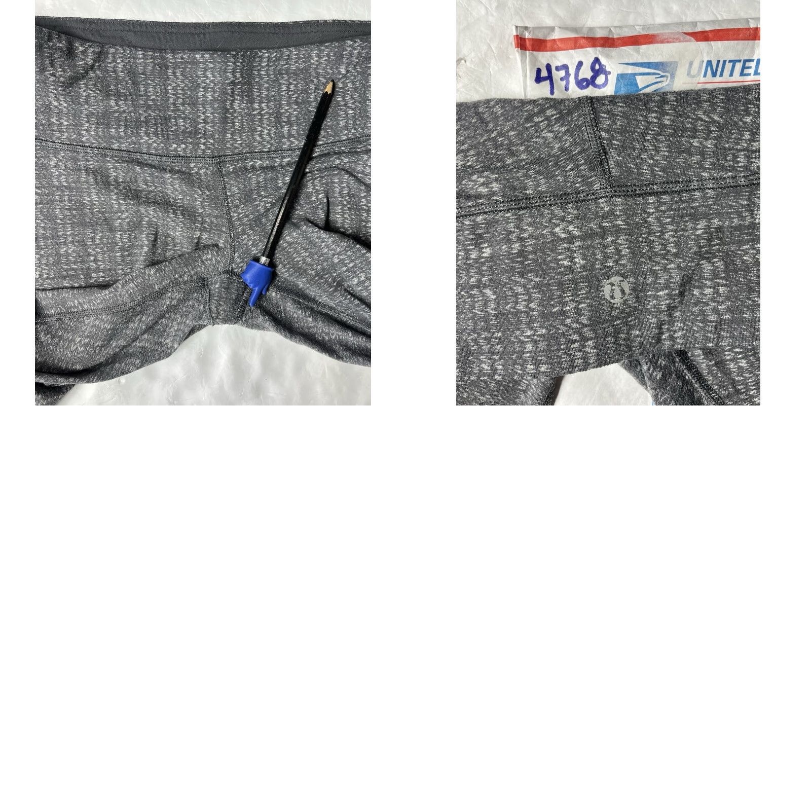 Lululemon Lululemon Leggings Cropped Women M Gray Ziggy Print Activewear Yoga Size M Size 32" / US 10 / IT 46 - 8 Thumbnail