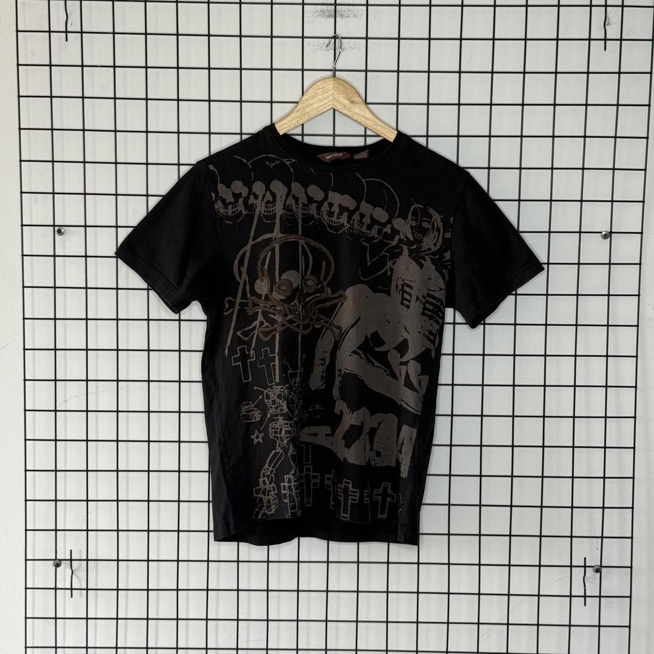 Vintage Vintage 90s Skull T shirt sleeveless retro Size US M / EU 48-50 / 2 - 1 Thumbnail