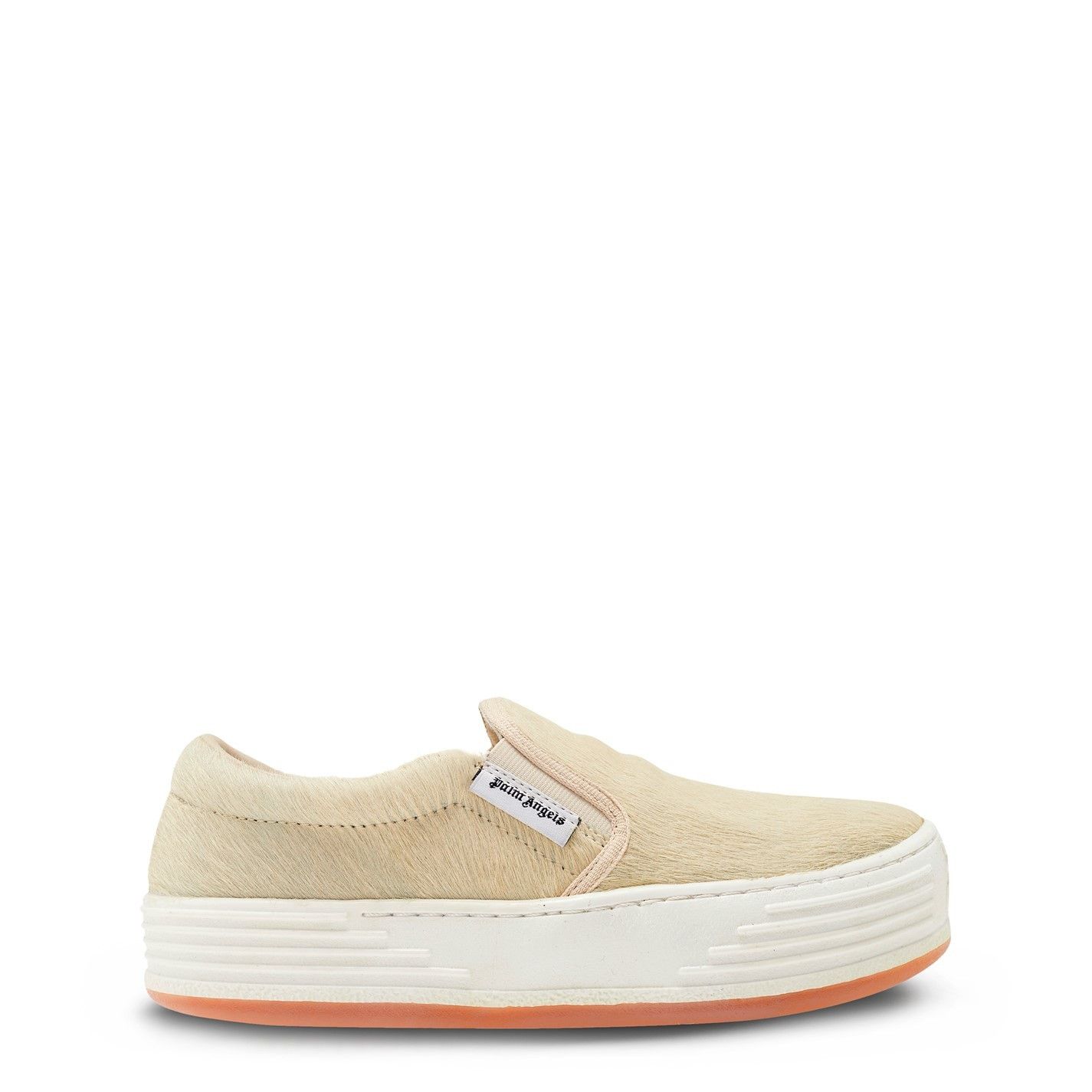 Palm Angels o1g2r1mq0325 Snow Pony Slip On Trainers in Beige Size US 7 / IT 37 - 1 Thumbnail
