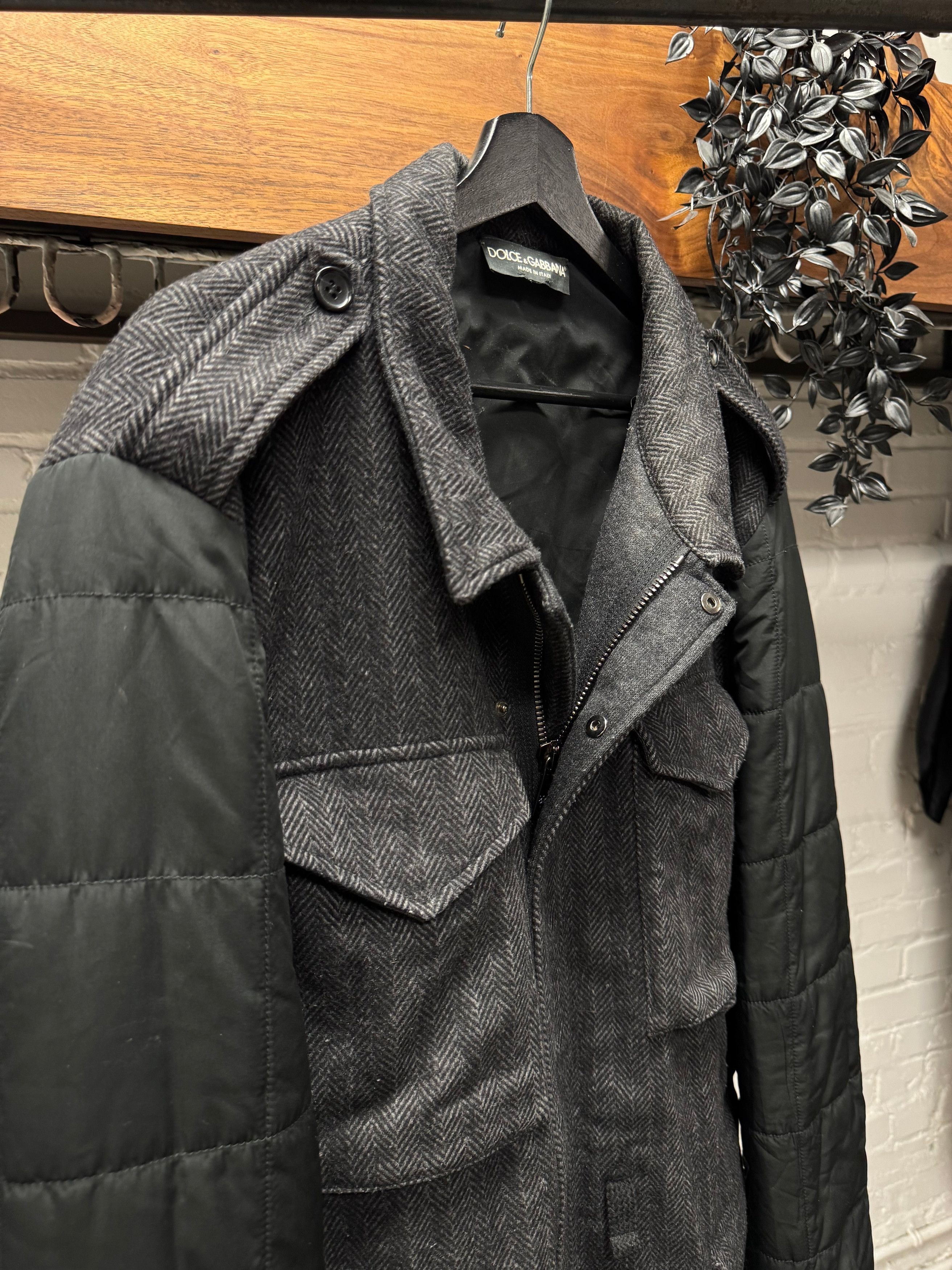Dolce & Gabbana 2000s Dolce & Gabbana Wool/Down Fill Hybrid ‘Hunting’ Jacket Size US XL / EU 56 / 4 - 2 Thumbnail