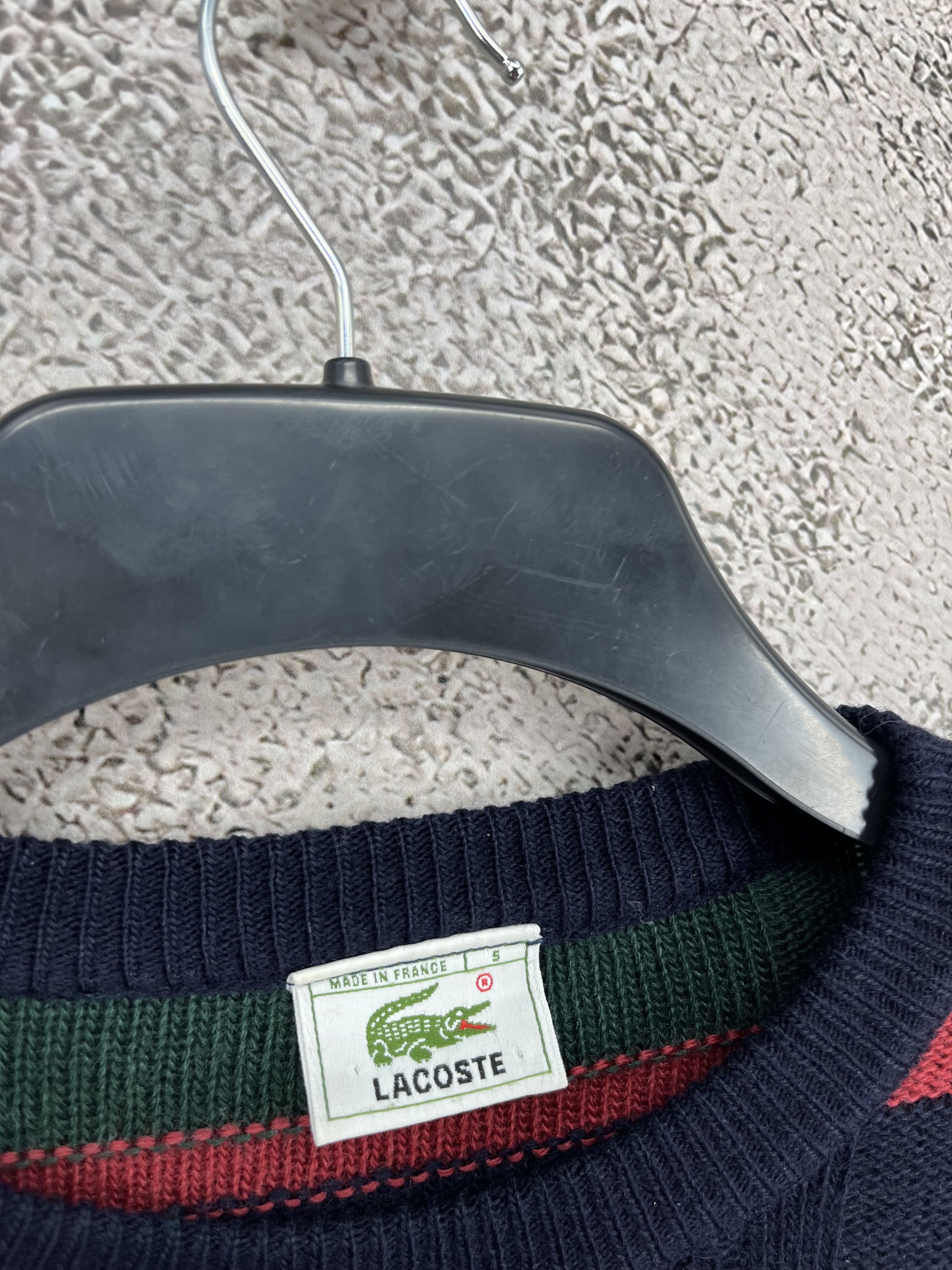 Lacoste Vintage 90S Chemise Lacoste Knitted Sweatshirt Size US M / EU 48-50 / 2 - 7 Thumbnail