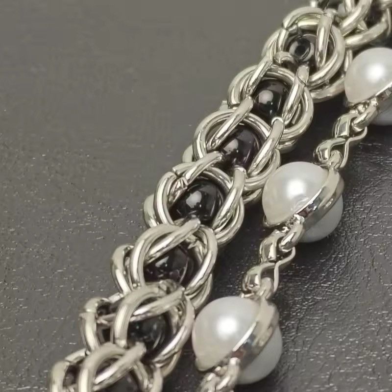 Japanese Brand × Jewelry 2 layer Natural Echo Black Pearl WalletChain 🖤 Size ONE SIZE - 8 Thumbnail