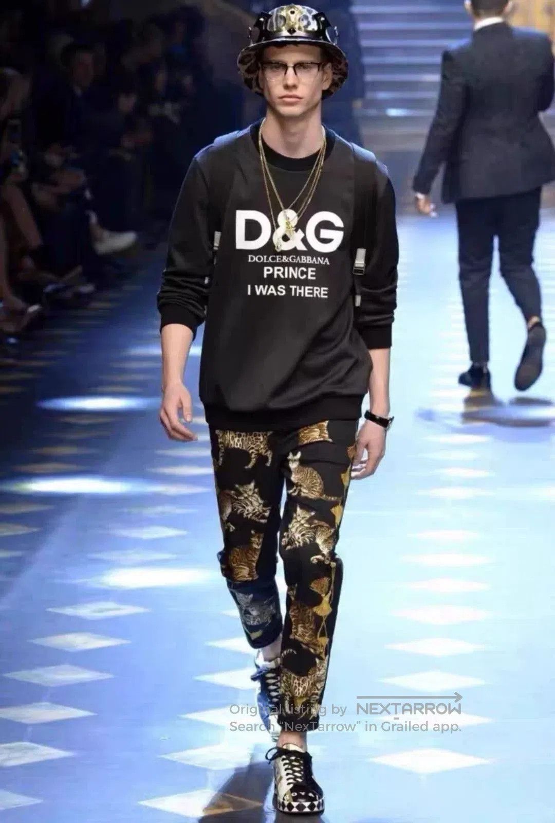 Dolce & Gabbana Runway Logo Print Sweatshirt.