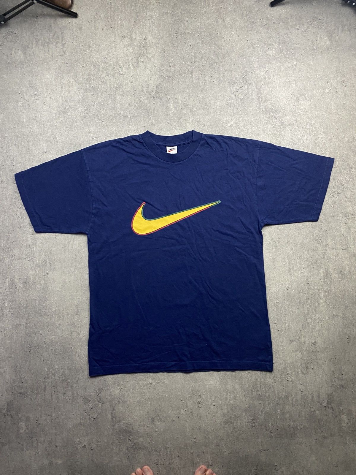 Nike Nike big central swoosh vintage 90’s rare item skate y2k Size US L / EU 52-54 / 3 - 1 Thumbnail
