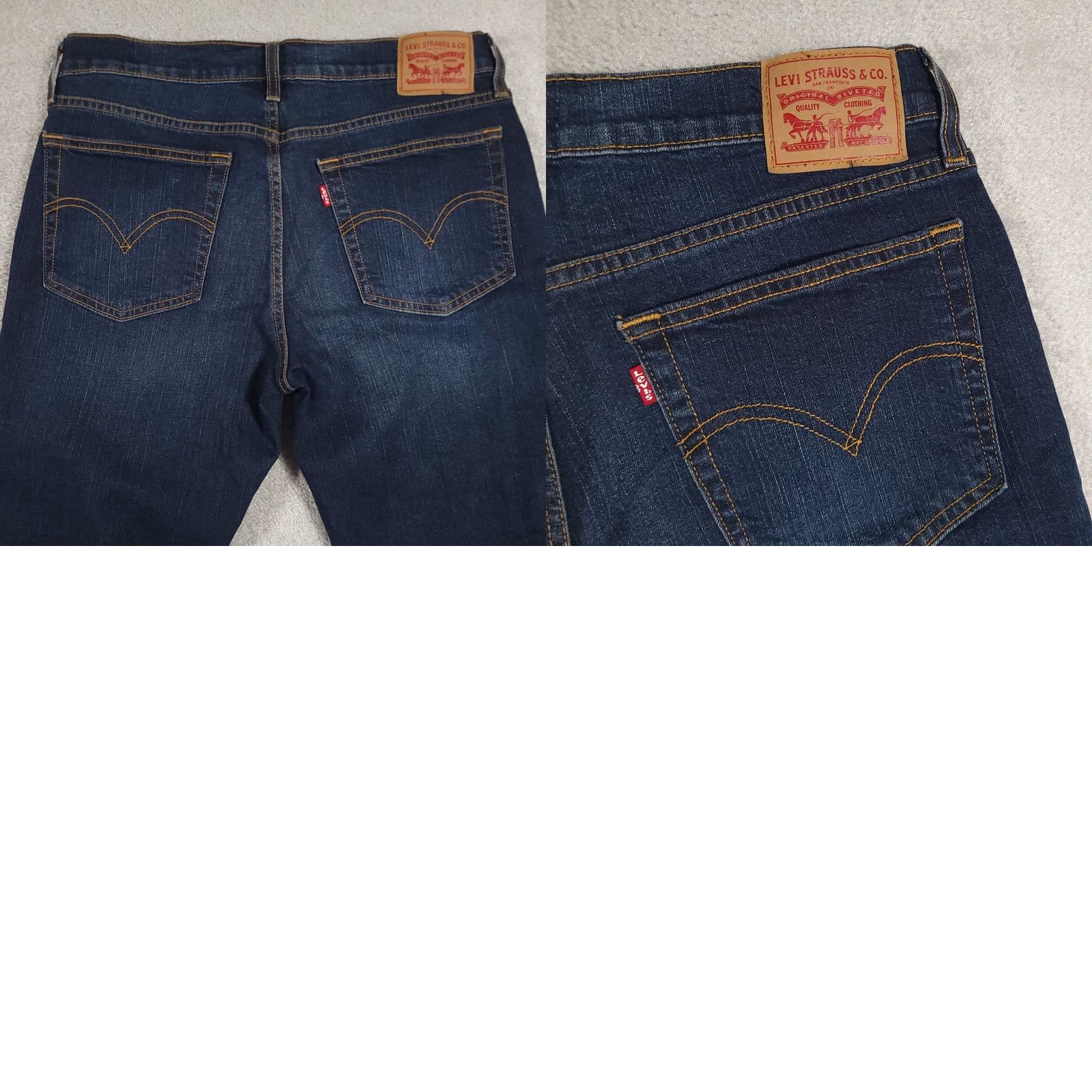 Levi's Levi's 501 Boyfriend Jeans Womens 29 Blue Distressed Ripped Knee Denim Pants Size 29" - 10 Thumbnail