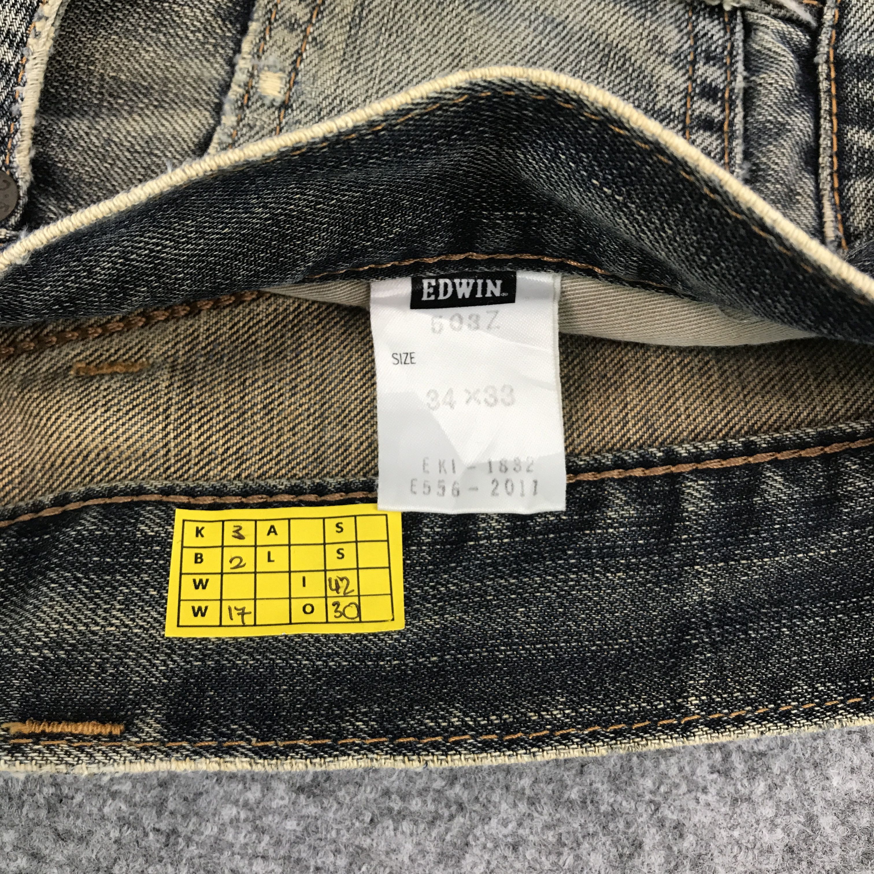 Edwin Faded Denim edwin Japan style distressed jean Size US 34 / EU 50 - 10 Thumbnail
