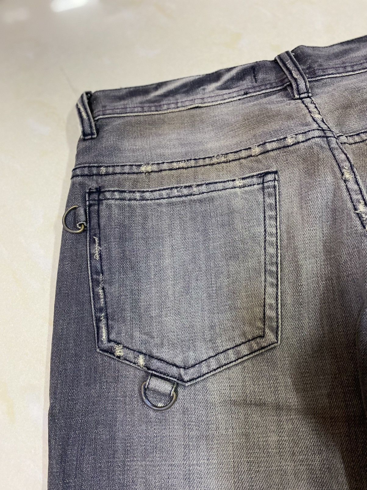If Six Was Nine × Japanese Brand × Le Grande Bleu (L.G.B.) Grail🔥Japanese Brand Midas Distressed Ripped Flared Denim Size US 30 / EU 46 - 9 Thumbnail