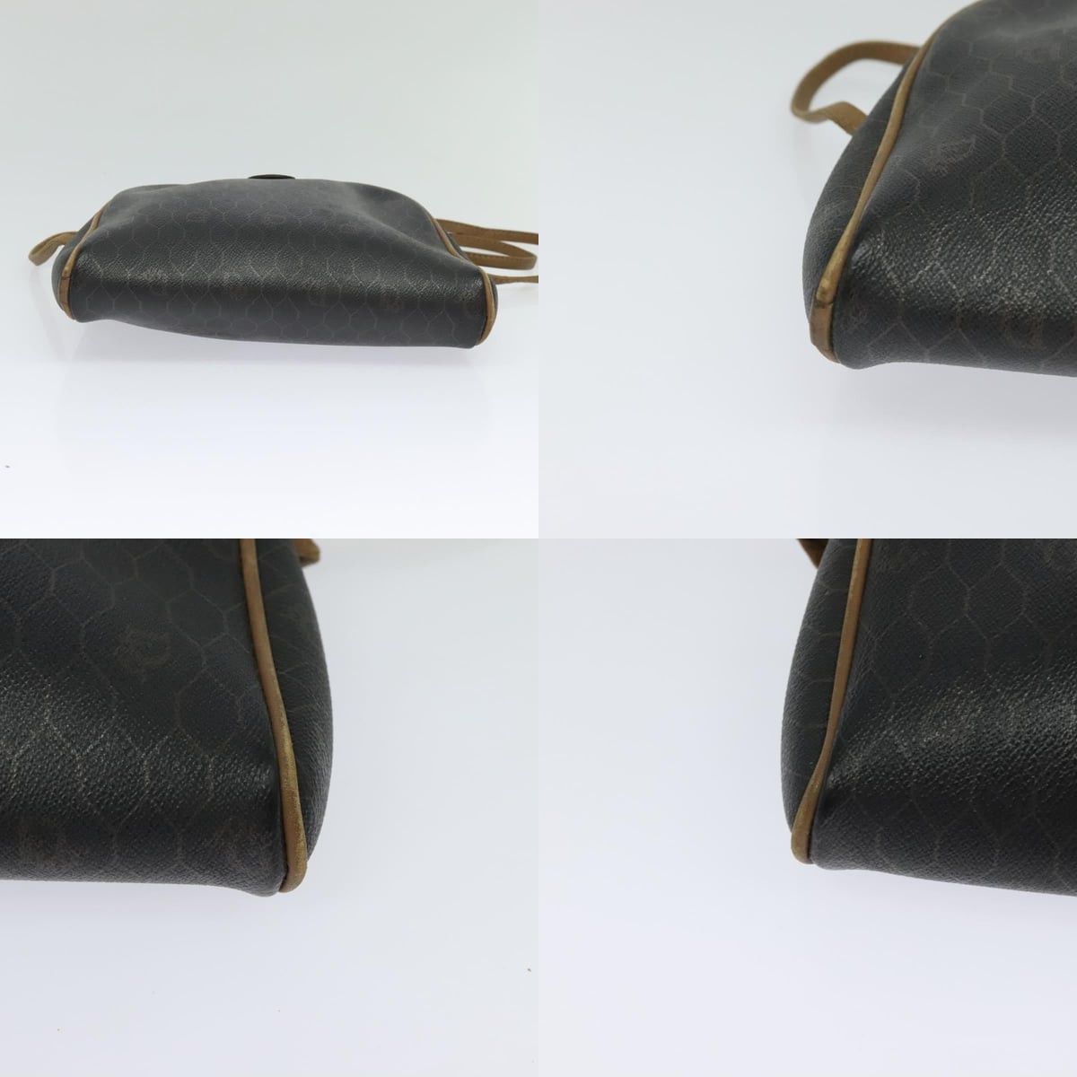 Dior DIOR Honeycomb Canvas Shoulder Bag Pvc Leather Black Size ONE SIZE - 10 Thumbnail