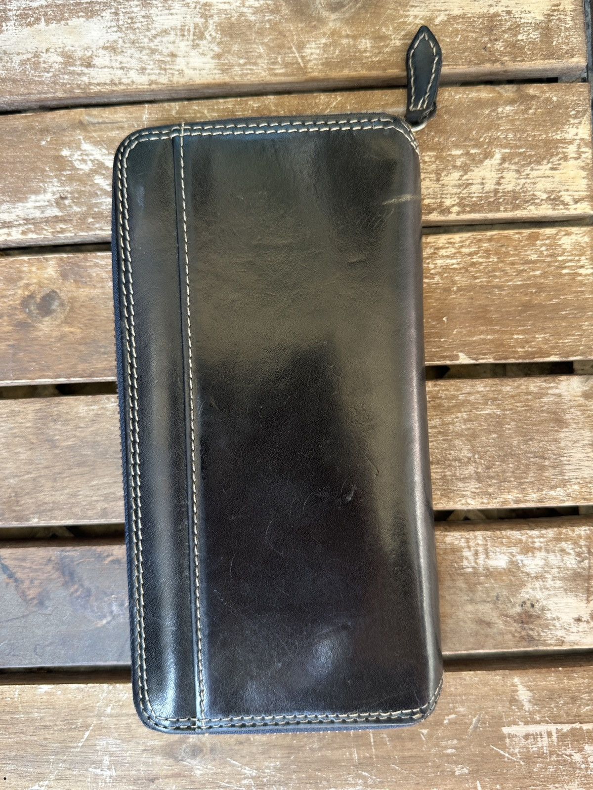 Japanese Brand NELD Leather Zip Wallet Japan Handmade Size ONE SIZE - 3 Thumbnail