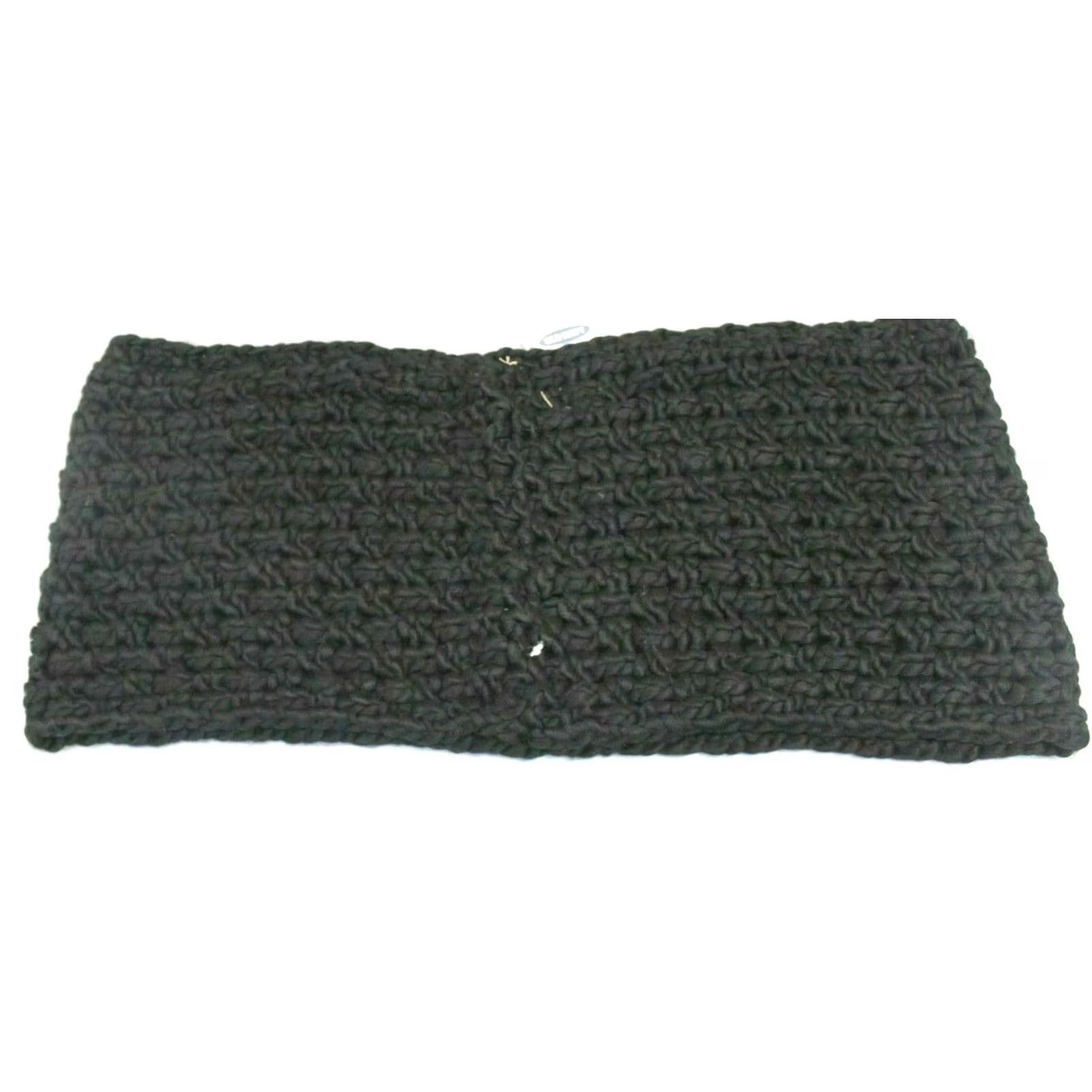 Old Navy Old Navy Textured Basket-Weave Infinity Scarf Black One Size NWT Women's SD8 Size ONE SIZE - 3 Thumbnail