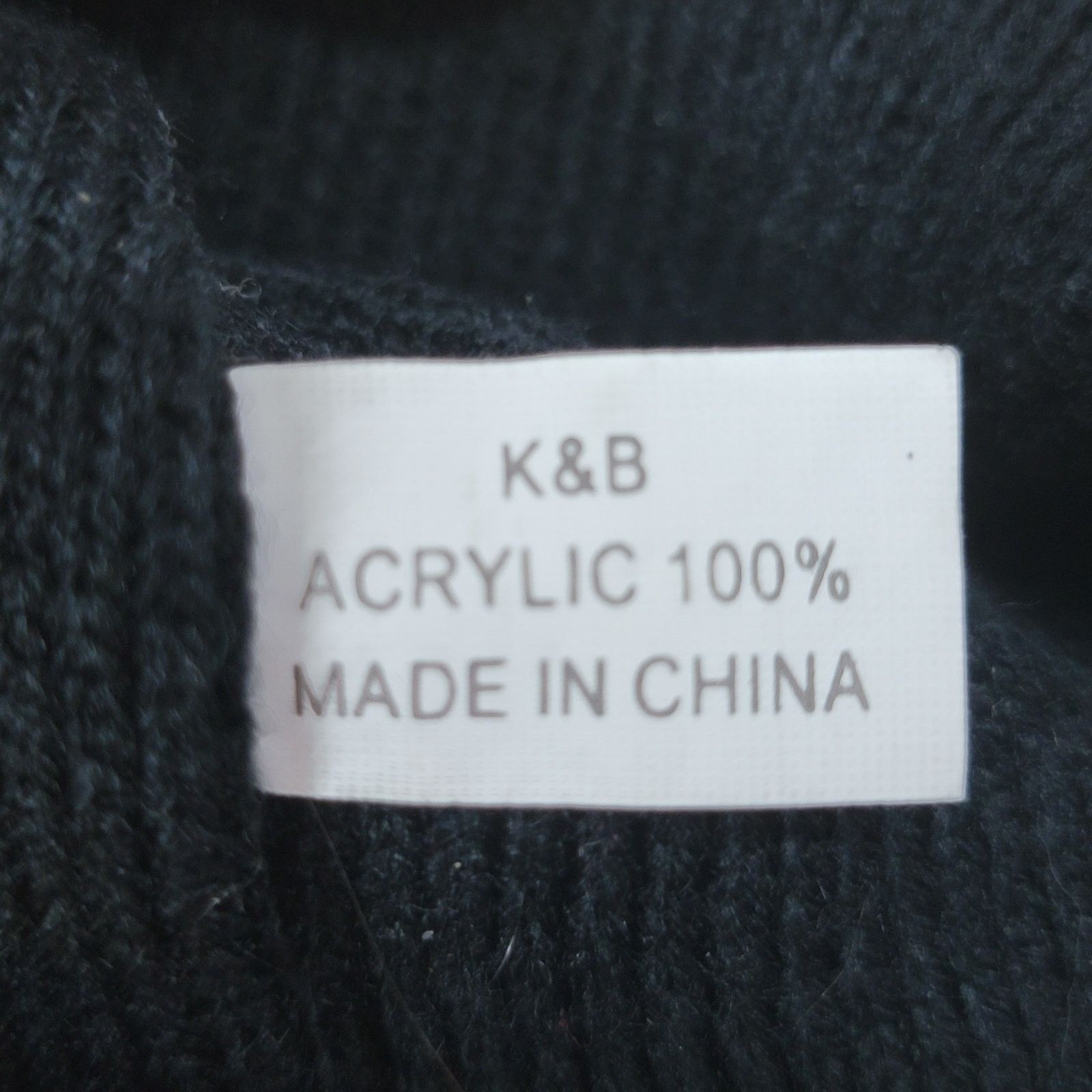 Other K&B Black Cosmic Beanie w/ Single Pom Pom Size ONE SIZE - 6 Thumbnail