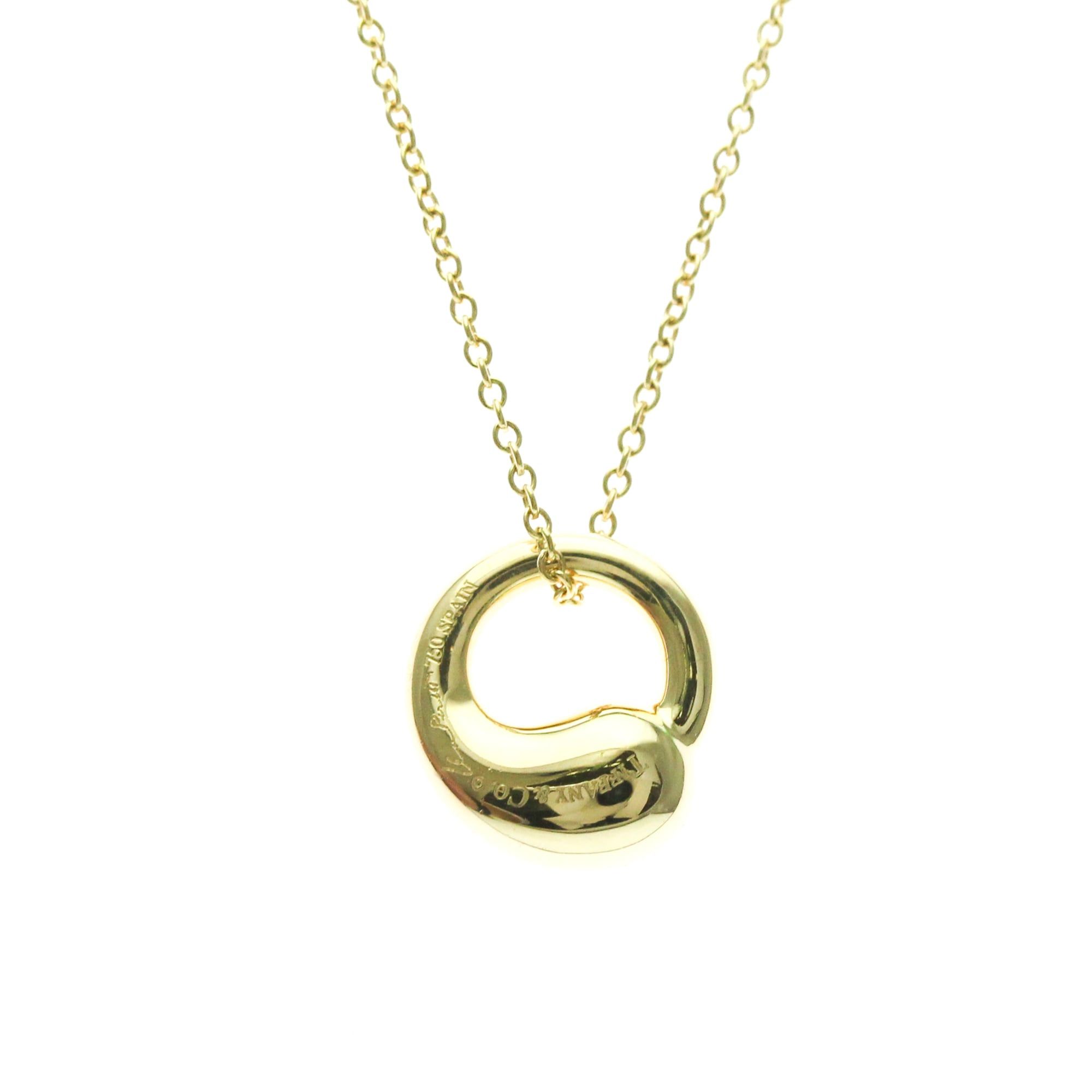 Tiffany & Co. Tiffany Eternal Circle Necklace Yellow Gold (18K) No Stone Men,Women Fashion Pendant Necklace (Gold) Size ONE SIZE - 1 Thumbnail