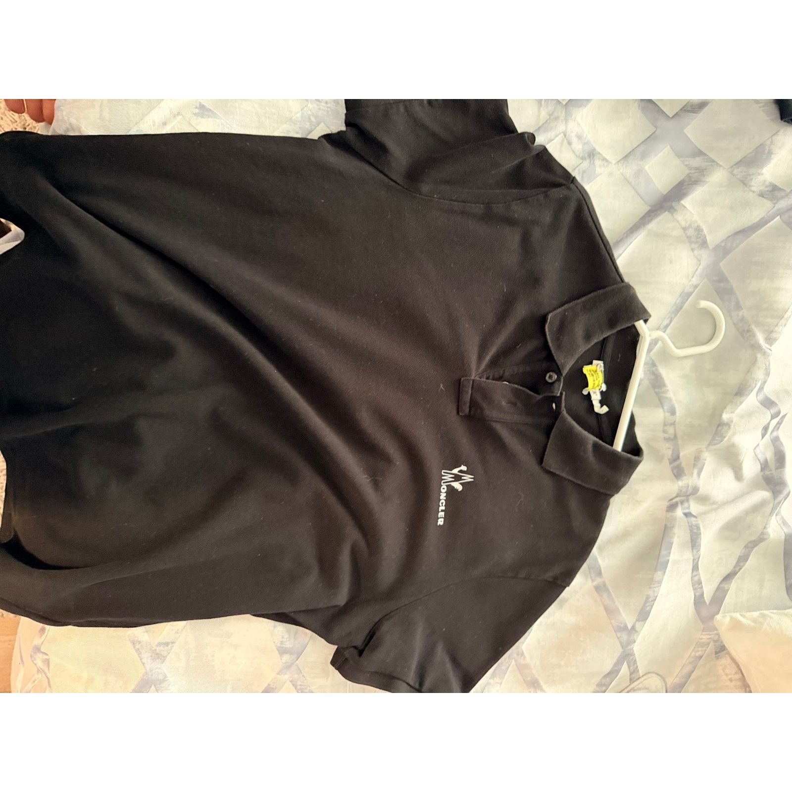Moncler Moncler Black Polo L Size US L / EU 52-54 / 3 - 2 Thumbnail