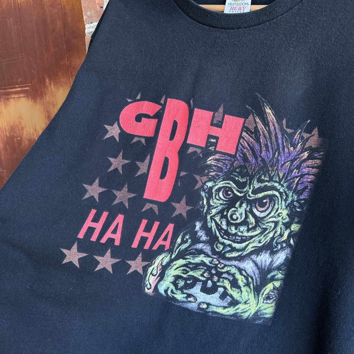 Band Tees 2003 GBH Ha Ha Tour Band T-shirt Punk RocknRoll Merch Metal Size US L / EU 52-54 / 3 - 4 Thumbnail