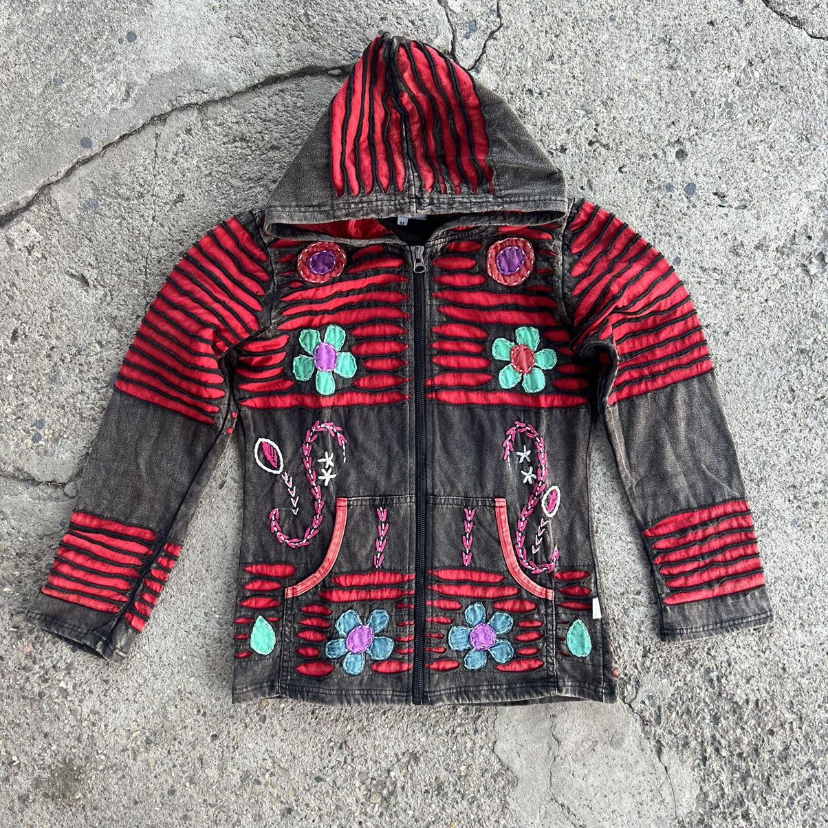 Japanese Brand × Vintage vintage patchwork jacket made in Nepal Size M / US 6-8 / IT 42-44 - 1 Thumbnail