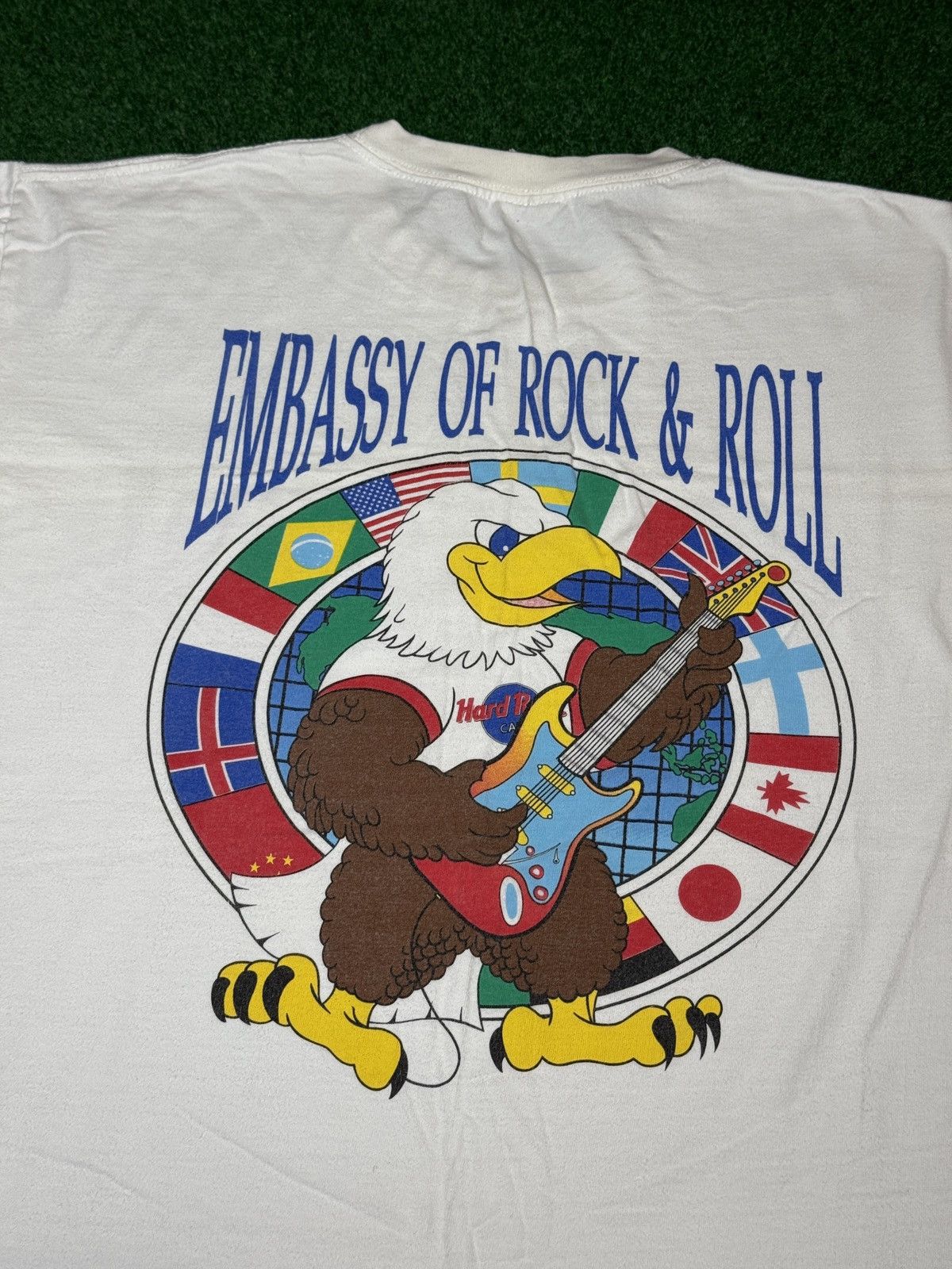 Hard Rock Cafe Hard Rock Cafe Vintage 90s Rock N Roll XL 24x29 T Shirt Size US XL / EU 56 / 4 - 2 Thumbnail