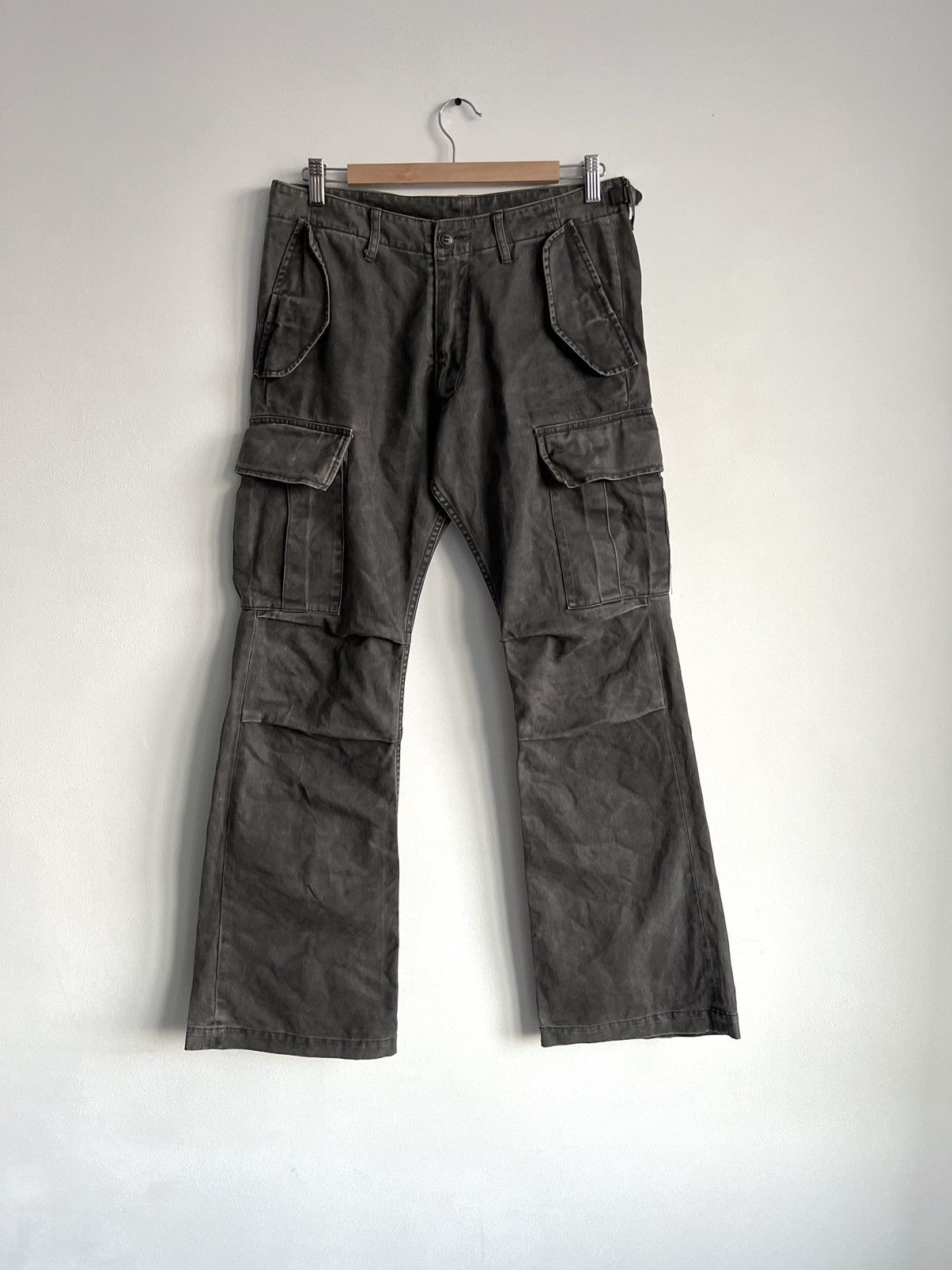 Attachment 🔥Attachment Kazuyuki Kumagai Heavy Twill Canvas Flared Pants Size US 30 / EU 46 - 1 Thumbnail