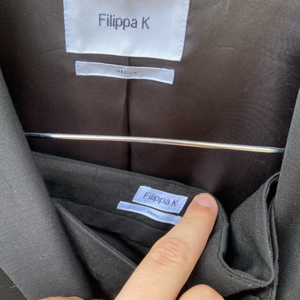 Filippa K Vintage 90s Flippa K Jackie Cool Wool Jacket Blazer Wool Su Size S / US 4 / IT 40 - 7 Thumbnail
