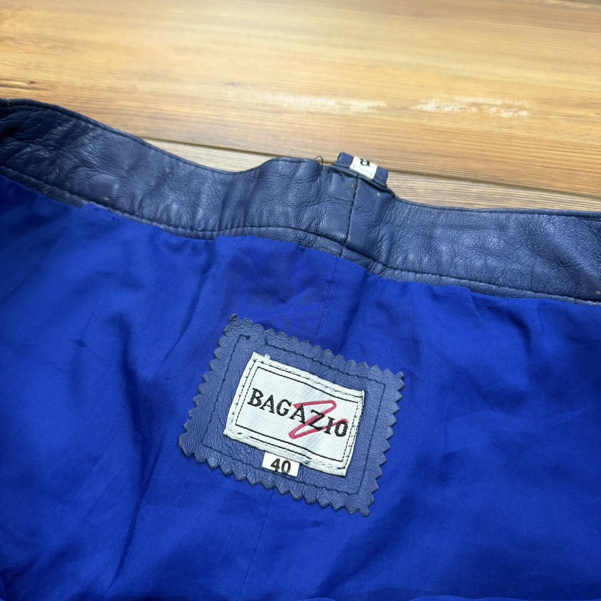 Other Vintage Baggy Blue Leather Bagazio Hop Hop Skate Shorts Size US 38 / EU 54 - 7 Thumbnail