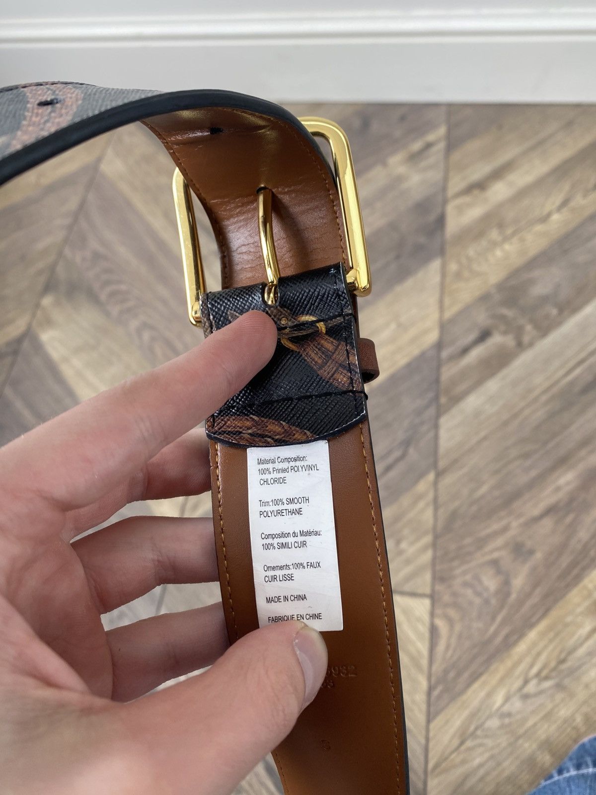 Ralph Lauren Vintage Ralph Lauren bit and bridle print all over logo belt Size 28 - 6 Thumbnail