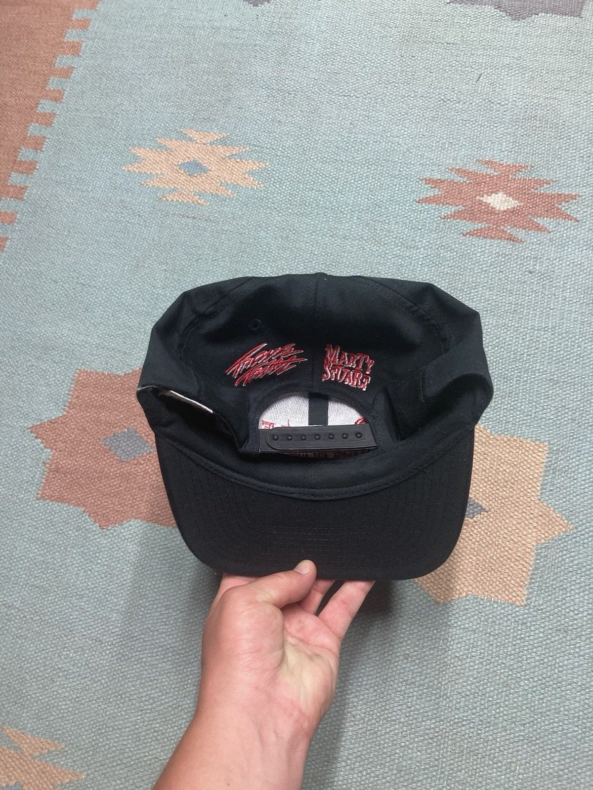 Vintage SnapBack hat double trouble Travis Tritt Marty Stuart countr Size ONE SIZE - 4 Thumbnail