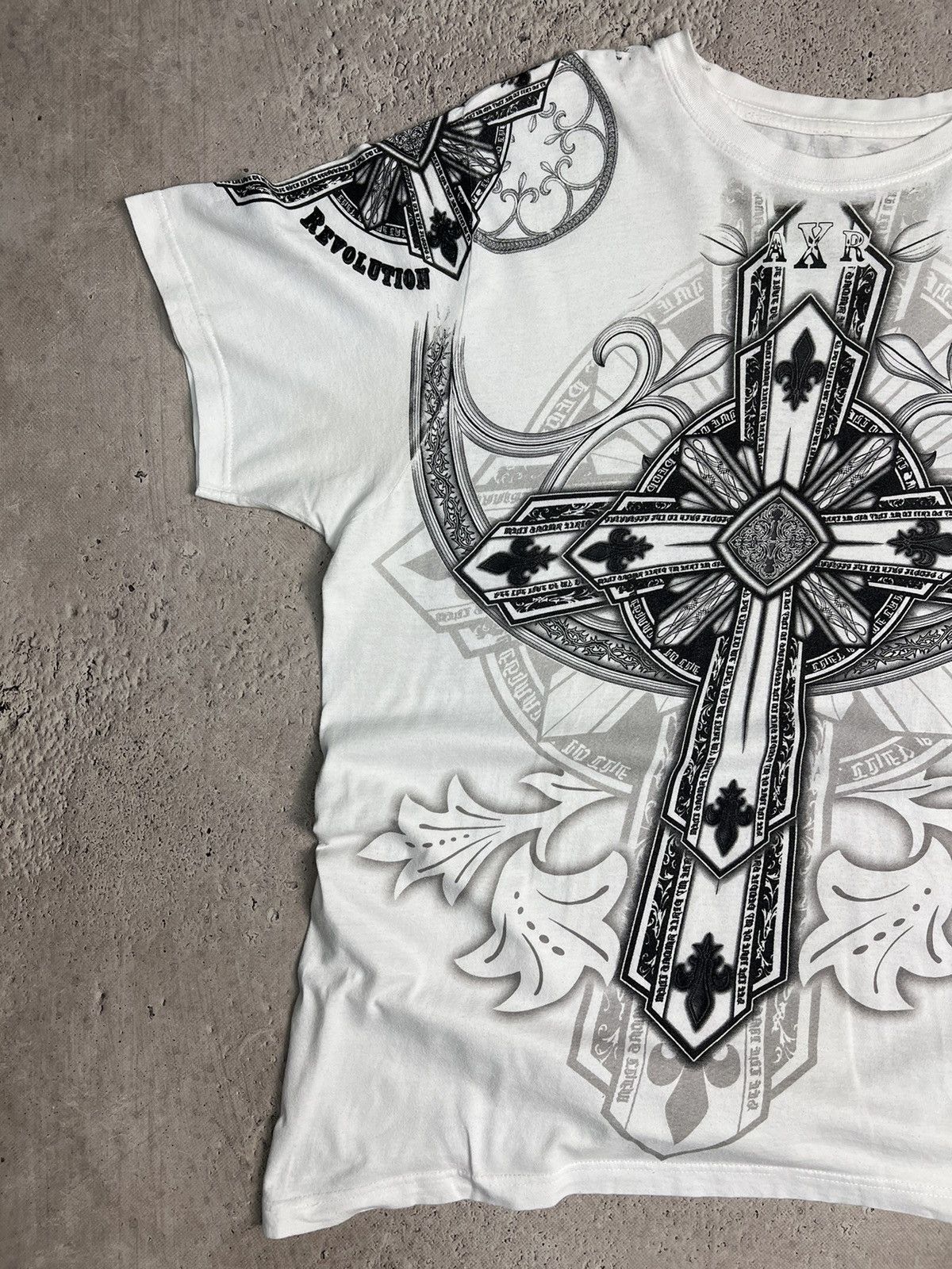Affliction × Vintage Vintage Gray Affliction Y2K Cyber Jessie Pinkman T Shirt Size US XL / EU 56 / 4 - 10 Thumbnail