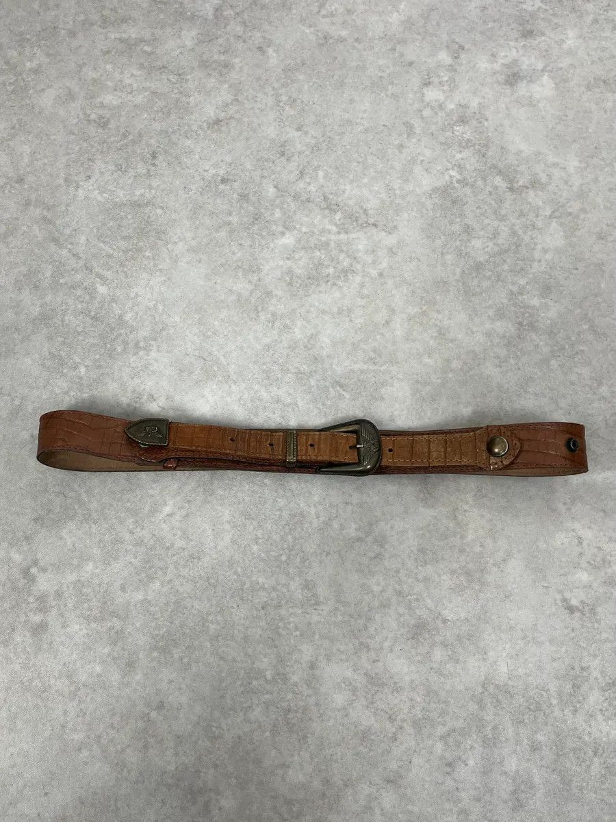 Giorgio Armani AW1986 Giorgio Armani Brown Leather Belt Size ONE SIZE - 3 Thumbnail