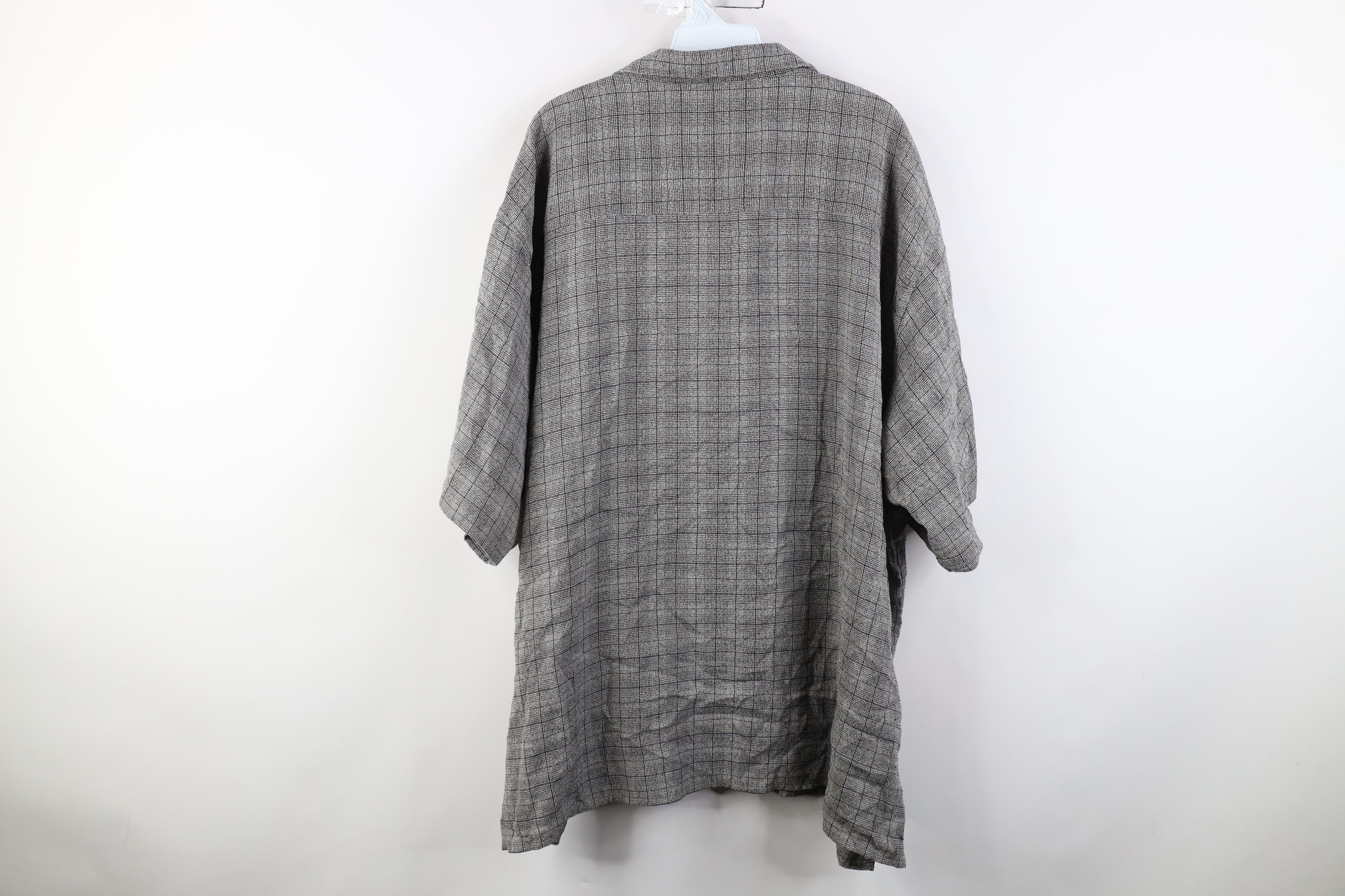 Vintage Vintage 90s Rockabilly Streetwear Knit Button Shirt Plaid Size US XXL / EU 58 / 5 - 9 Thumbnail