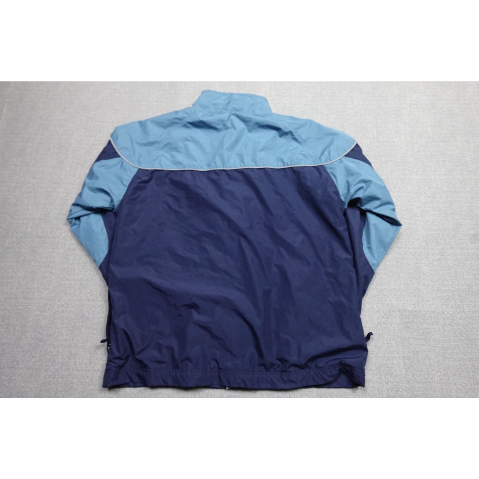 Nike Nike Jacket Mens XL Blue Windbreaker Lightweight Swishy Logo Vintage Theme Retro 90s Mens Size US XL / EU 56 / 4 - 4 Thumbnail