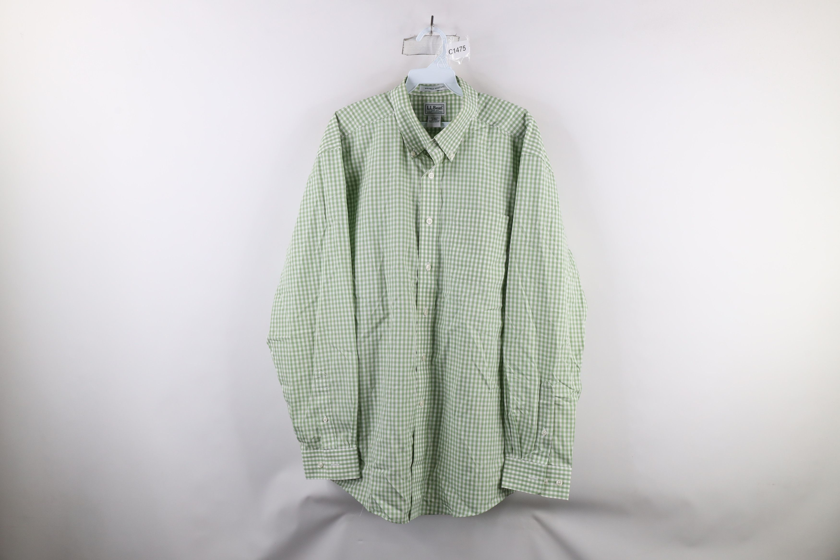 L.L. Bean × Vintage Vintage LL Bean Resistant Collared Button Down Shirt Plaid Size US L / EU 52-54 / 3 - 1 Thumbnail
