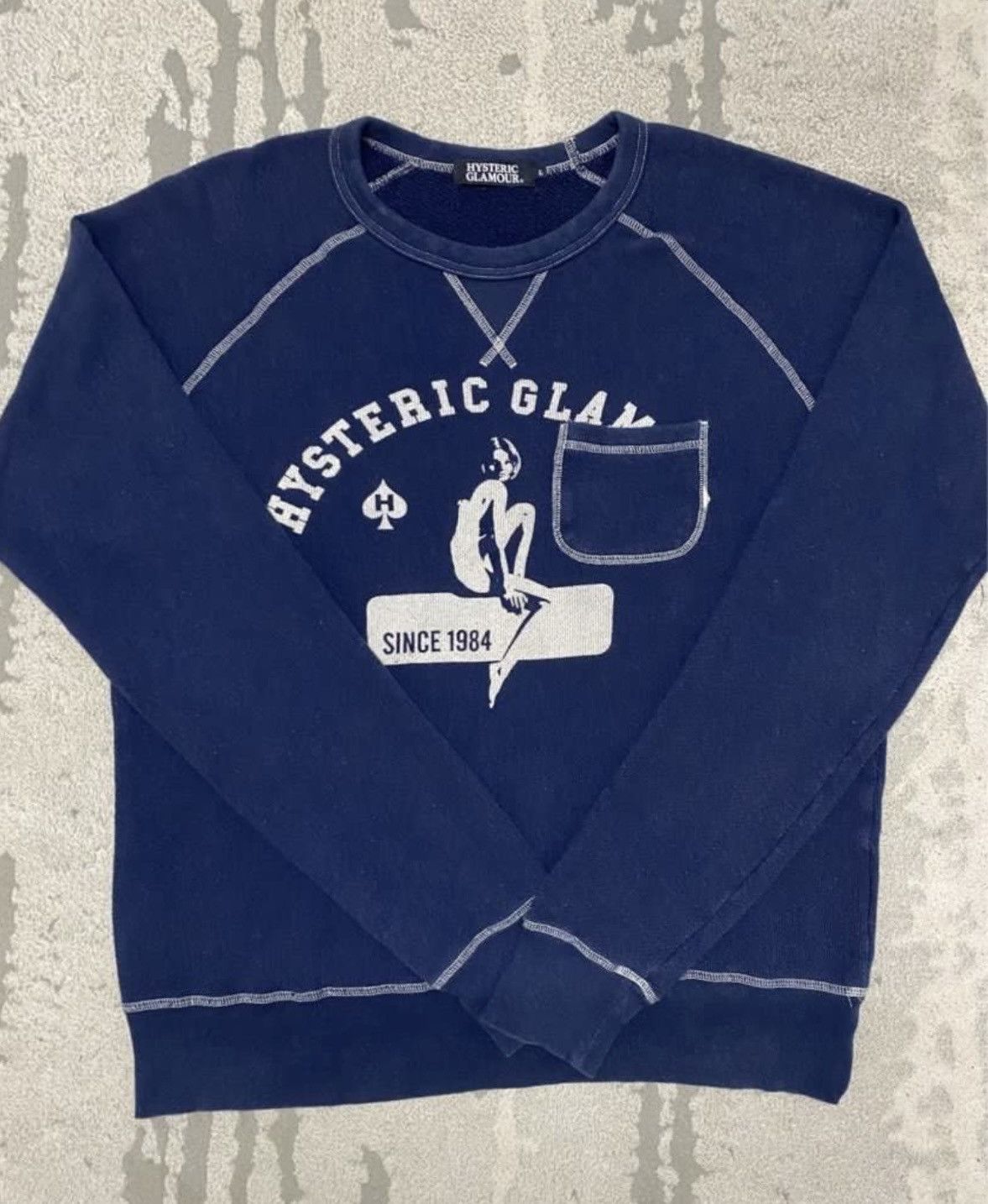 Hysteric Glamour Vintage Hysteric Glamour Sexy/Nudes Lady Indigo Blue Jumper Size US L / EU 52-54 / 3 - 2 Thumbnail