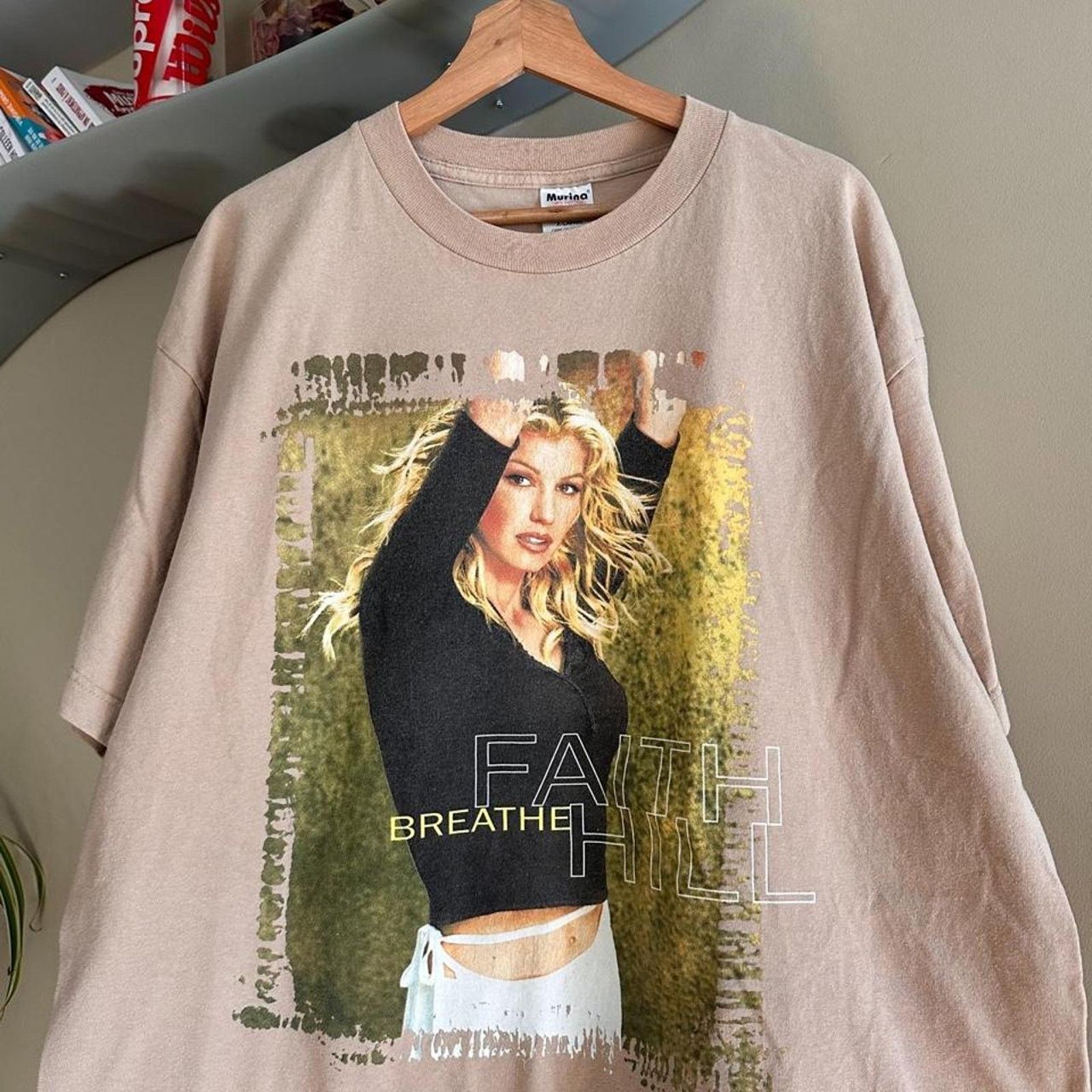 Band Tees × Vintage Vintage 1998 Faith Hill Breathless Tour Shirt Size US XL / EU 56 / 4 - 2 Thumbnail