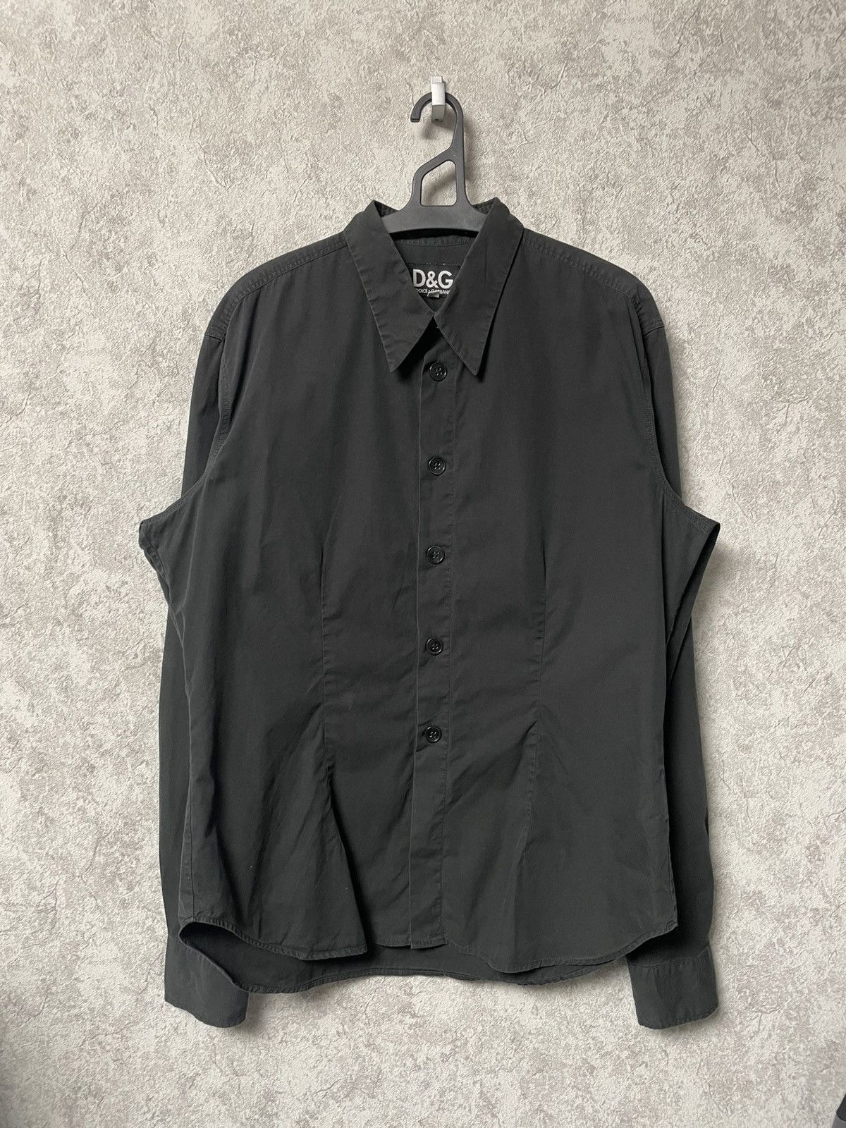 Dolce & Gabbana Vintage Dolce Gabbana D&G Black Slim Fit Long Sleeve Shirt Size US L / EU 52-54 / 3 - 5 Thumbnail