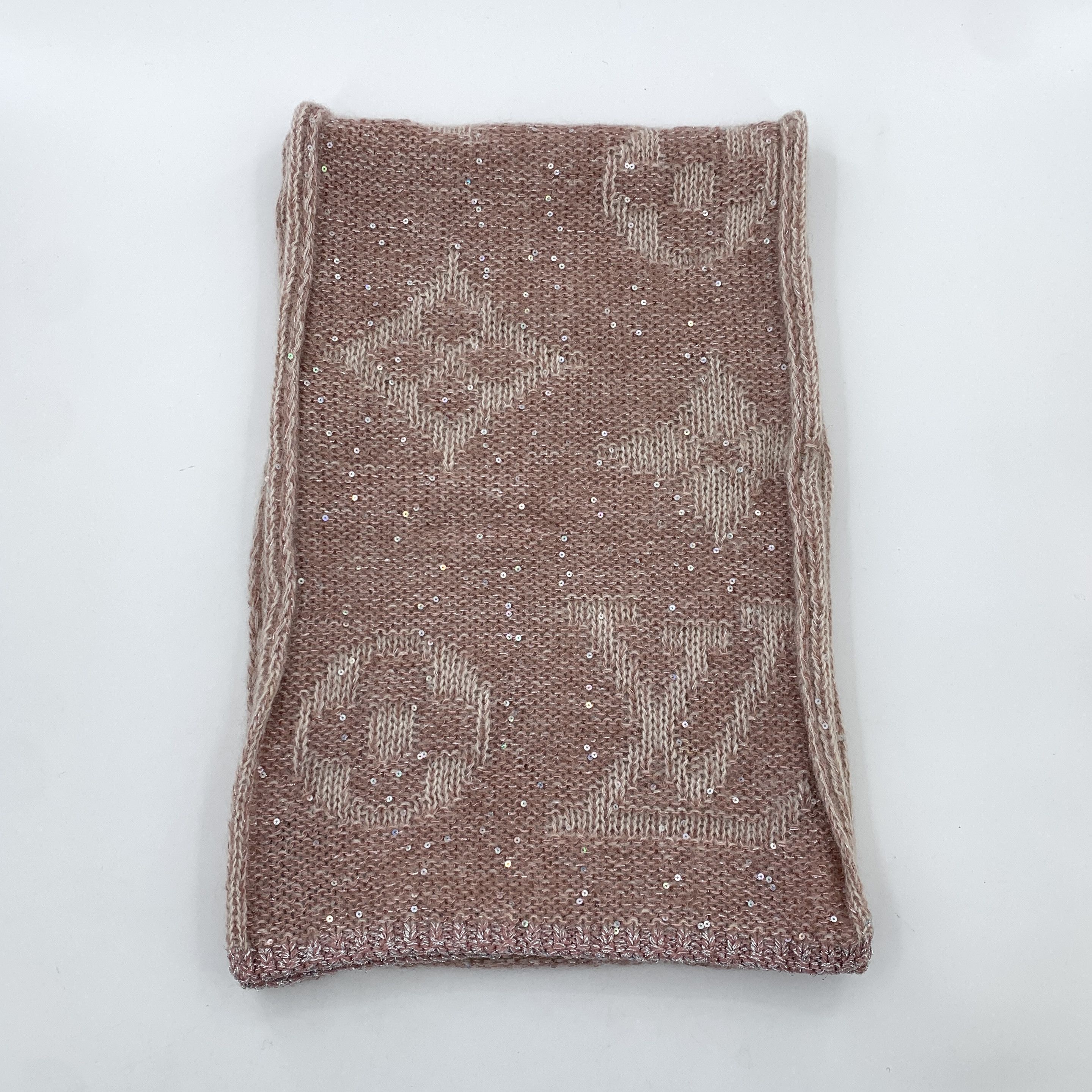 Louis Vuitton LV Logo Sequin Scarf Pink (182cm×30cm) Size ONE SIZE - 1 Thumbnail