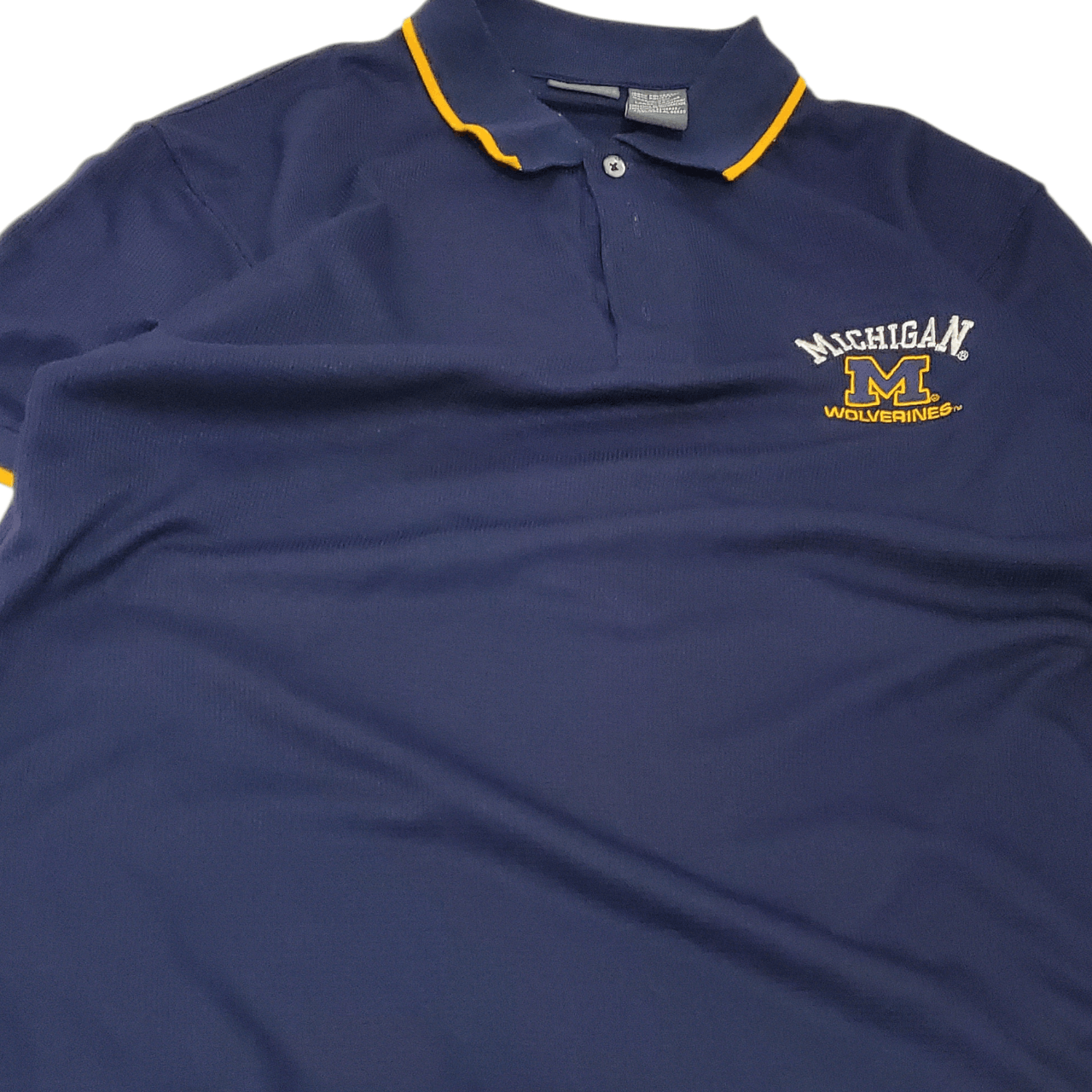 NCAA Y2K Michigan Wolverines Dri Fit Polo Size US L / EU 52-54 / 3 - 2 Thumbnail