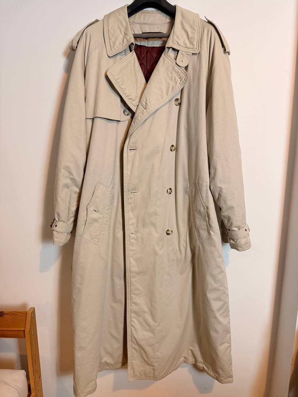 Hugo Boss Hugo Boss / BOSS Trench Coat Men’s – Beige – Vintage Size US XL / EU 56 / 4 - 1 Thumbnail