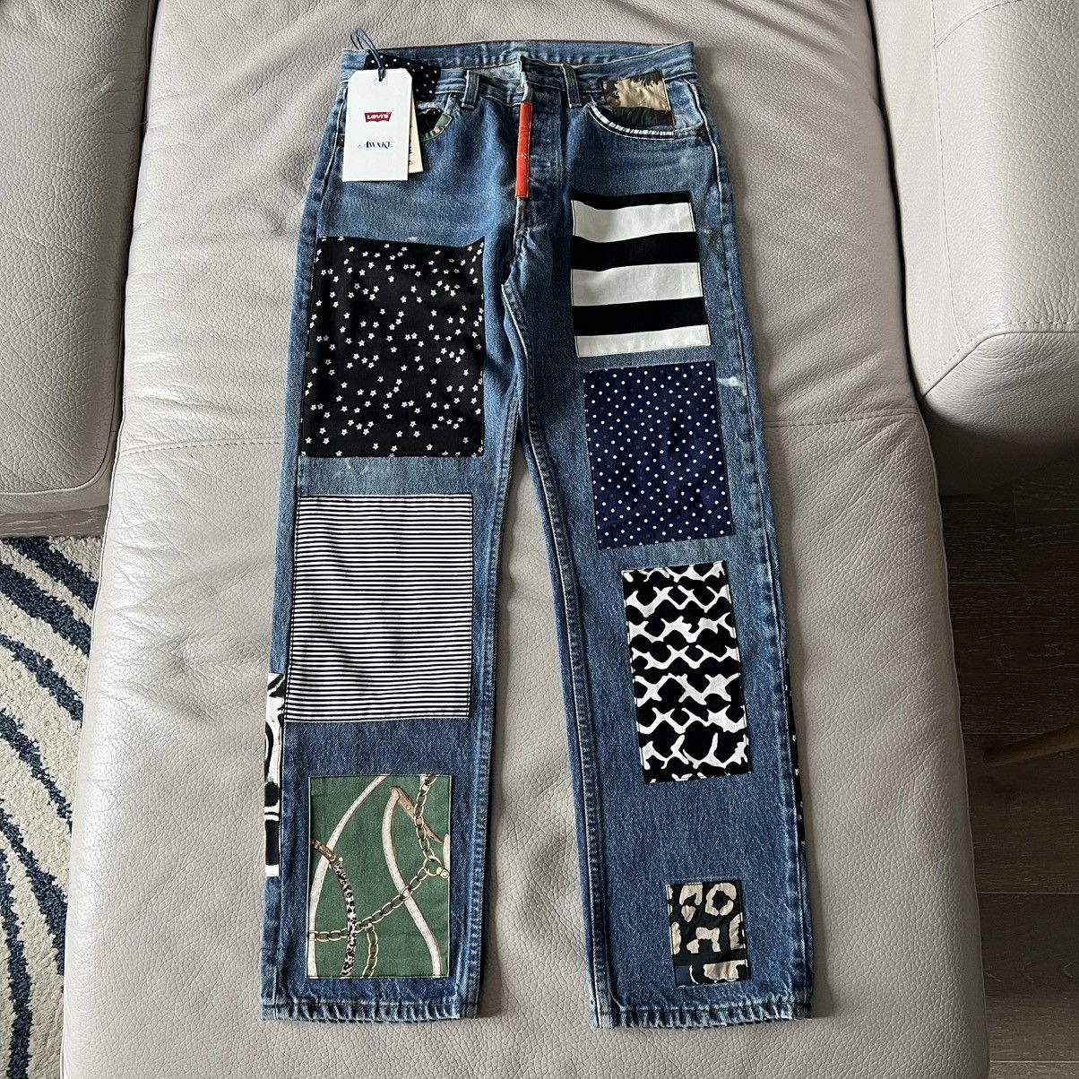 Awake NY × Levi's Awake NY X Levi’s patchwork jeans Size US 30 / EU 46 - 1 Thumbnail