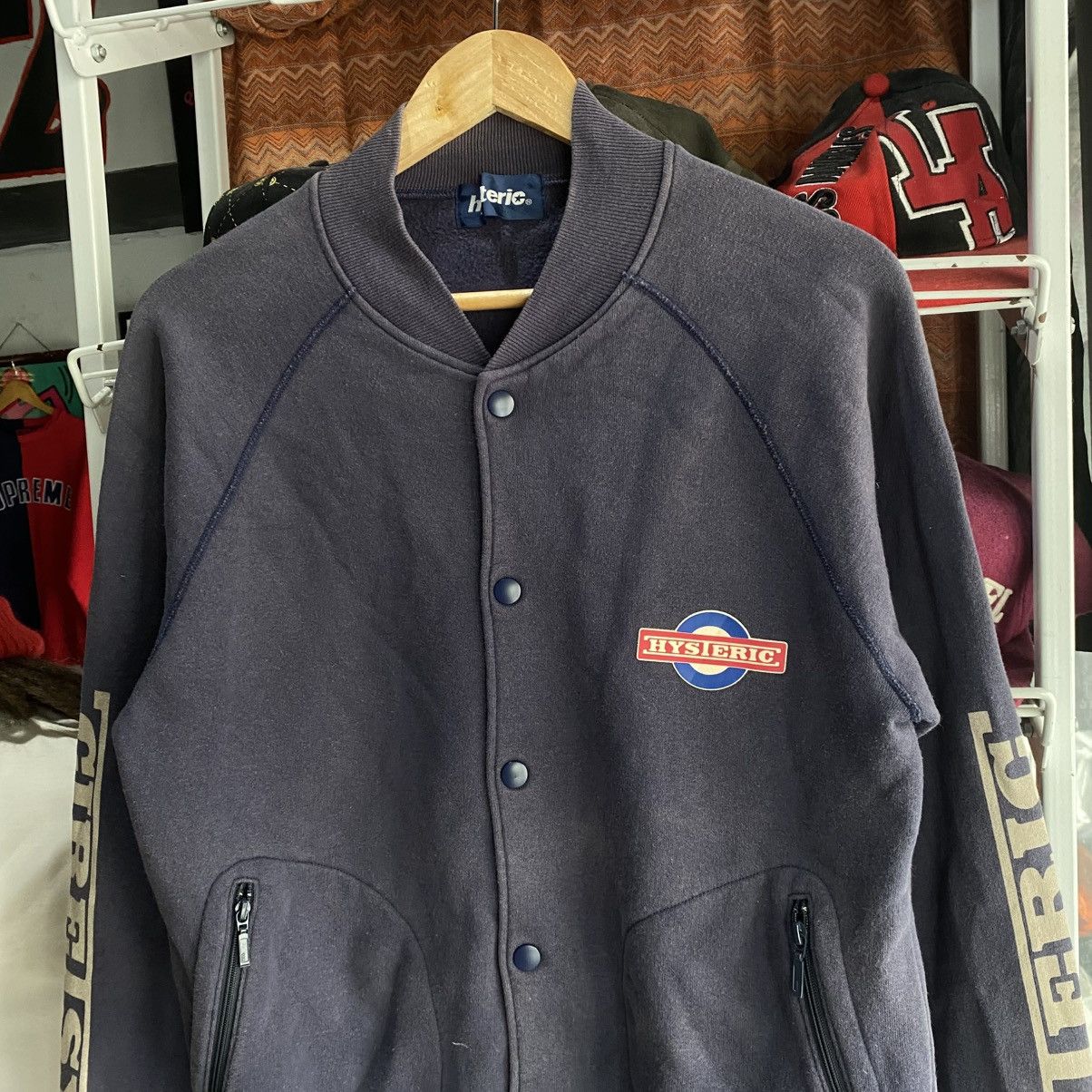 Hysteric Glamour VINTAGE‼️Hysteric Glamour Faded Blue Varsity Jacket Size US L / EU 52-54 / 3 - 3 Thumbnail
