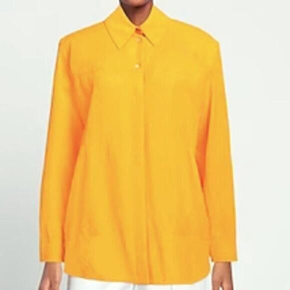Jacquemus Jacquemus Passio crepe Orange button up shirt size 6 Size S / US 4 / IT 40 - 5 Thumbnail