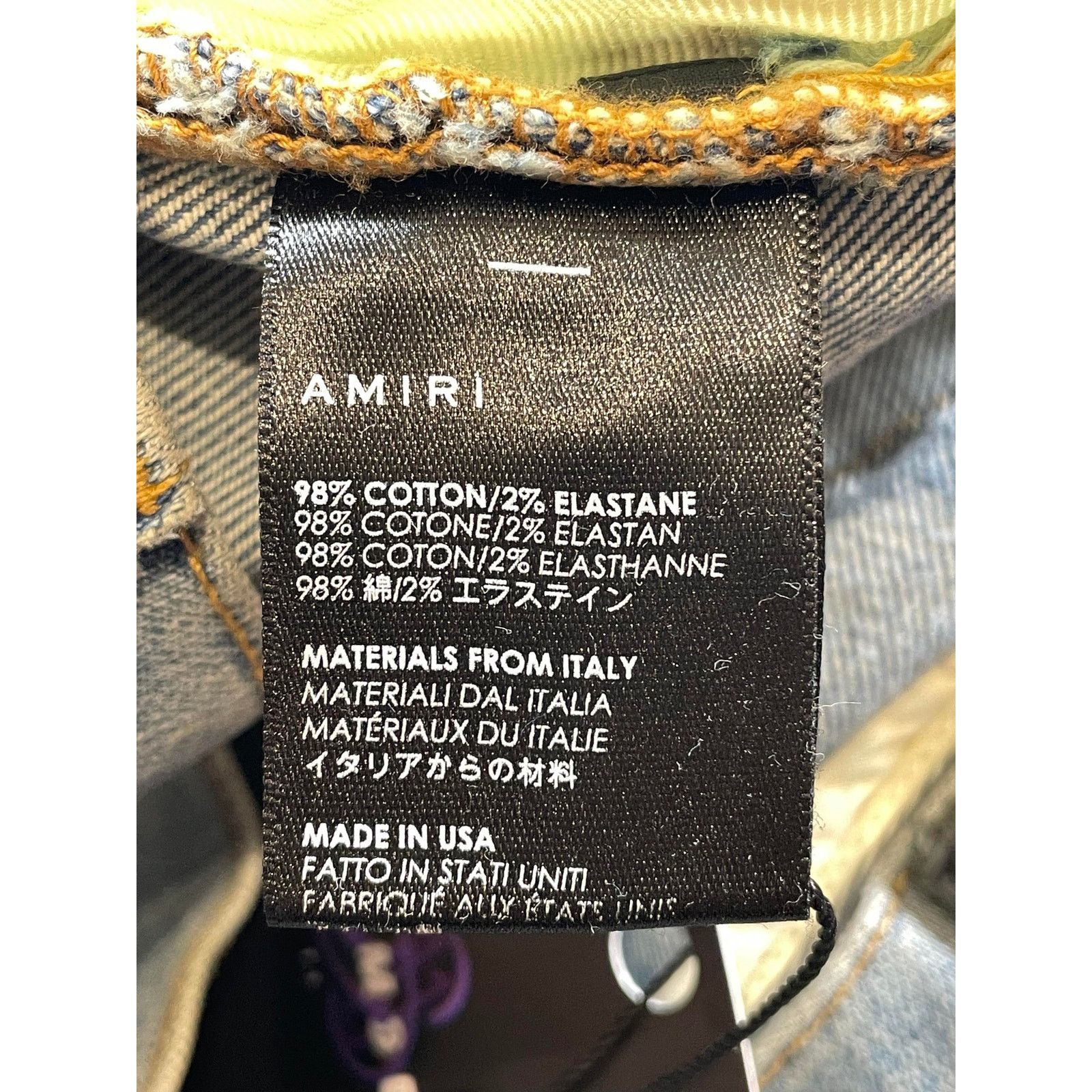 Amiri Amiri Multi Motif Thrasher Patch Light Wash Jeans Size US 36 / EU 52 - 6 Thumbnail